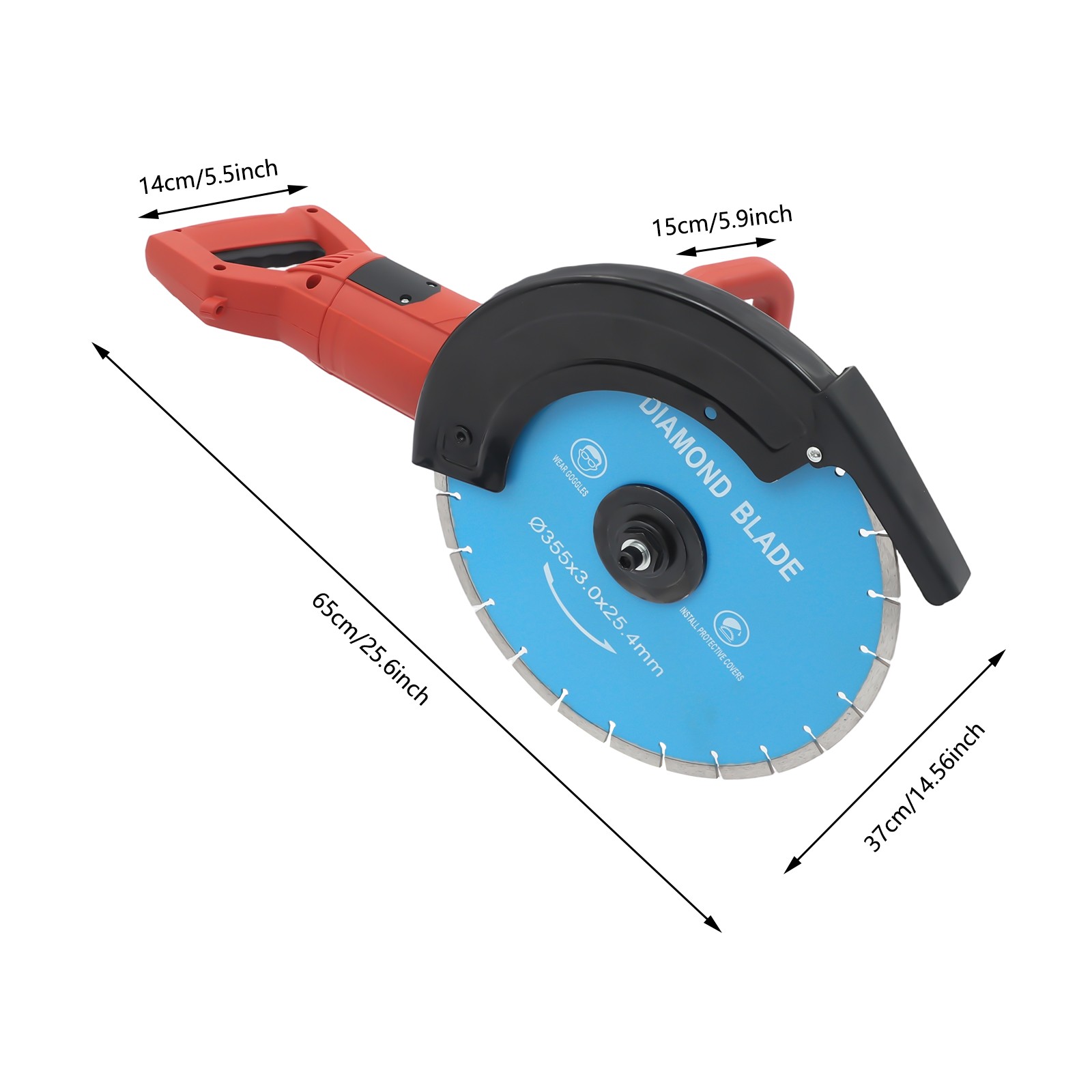 Cutting Machine Circular Concrete Cut Off Saw Cutter Wet Dry Masonry Brick