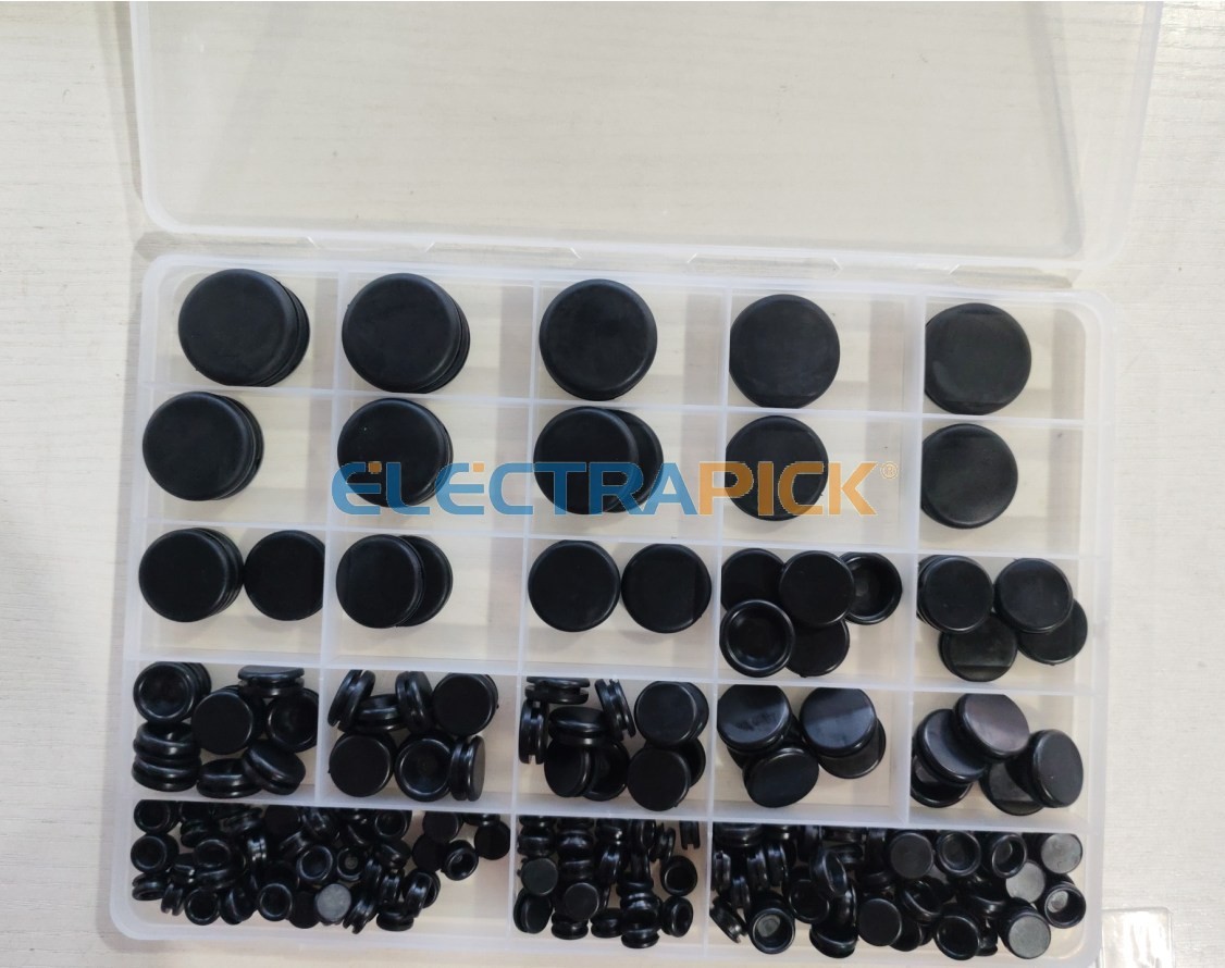 210 Rubber Grommet Kit 7 Size Wiring Automotive Closed Wire Electrical Plumbing