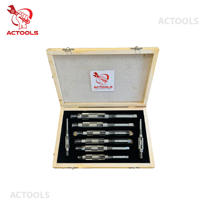 Adjustable Hand Reamer 8 Pcs Set H-4 to H-11 Sizes 15/32 To 1.1/16 ‘USA ACTOOLS
