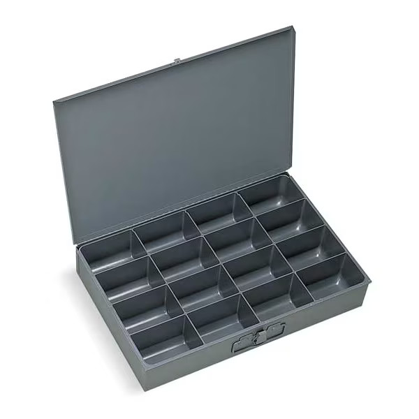 Mfg Steel, Compartment Drawer, 9 7/8 in D x 2 1/8 in H x 13 5/8 in W ZO-G2614525