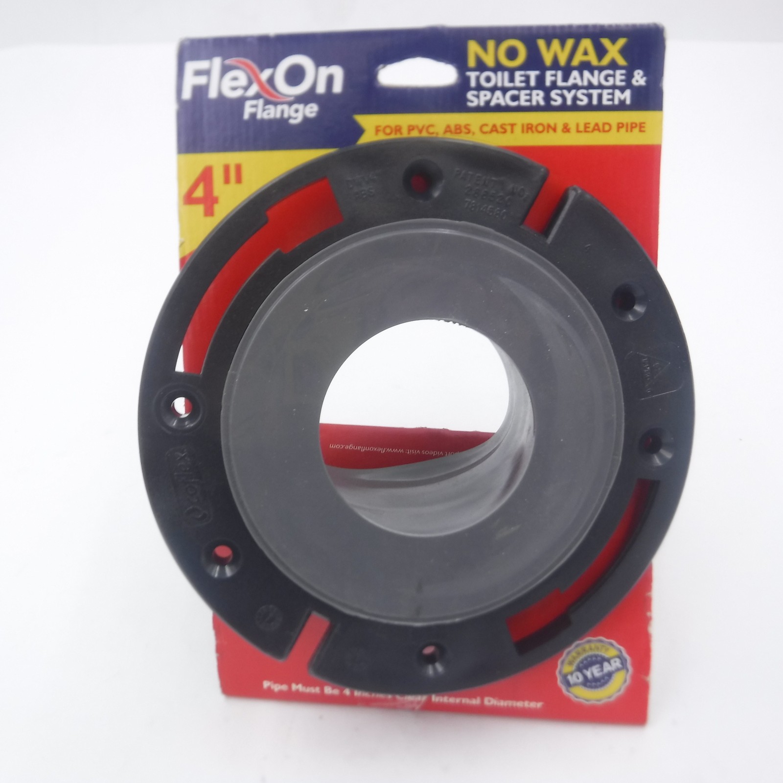 4″ Flexon Flange No Wax Toilet Flange & Spacer System PB-204 SEE DESC