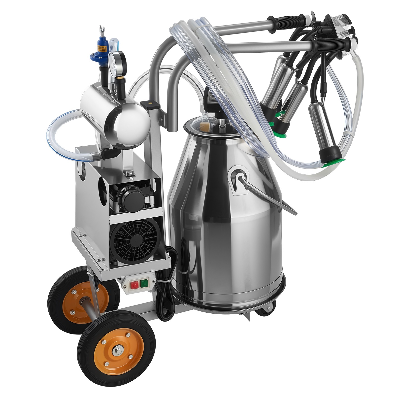 Uimoso Electric Milking Machine with 6.6 Gal / 25 L Bucket for Cows