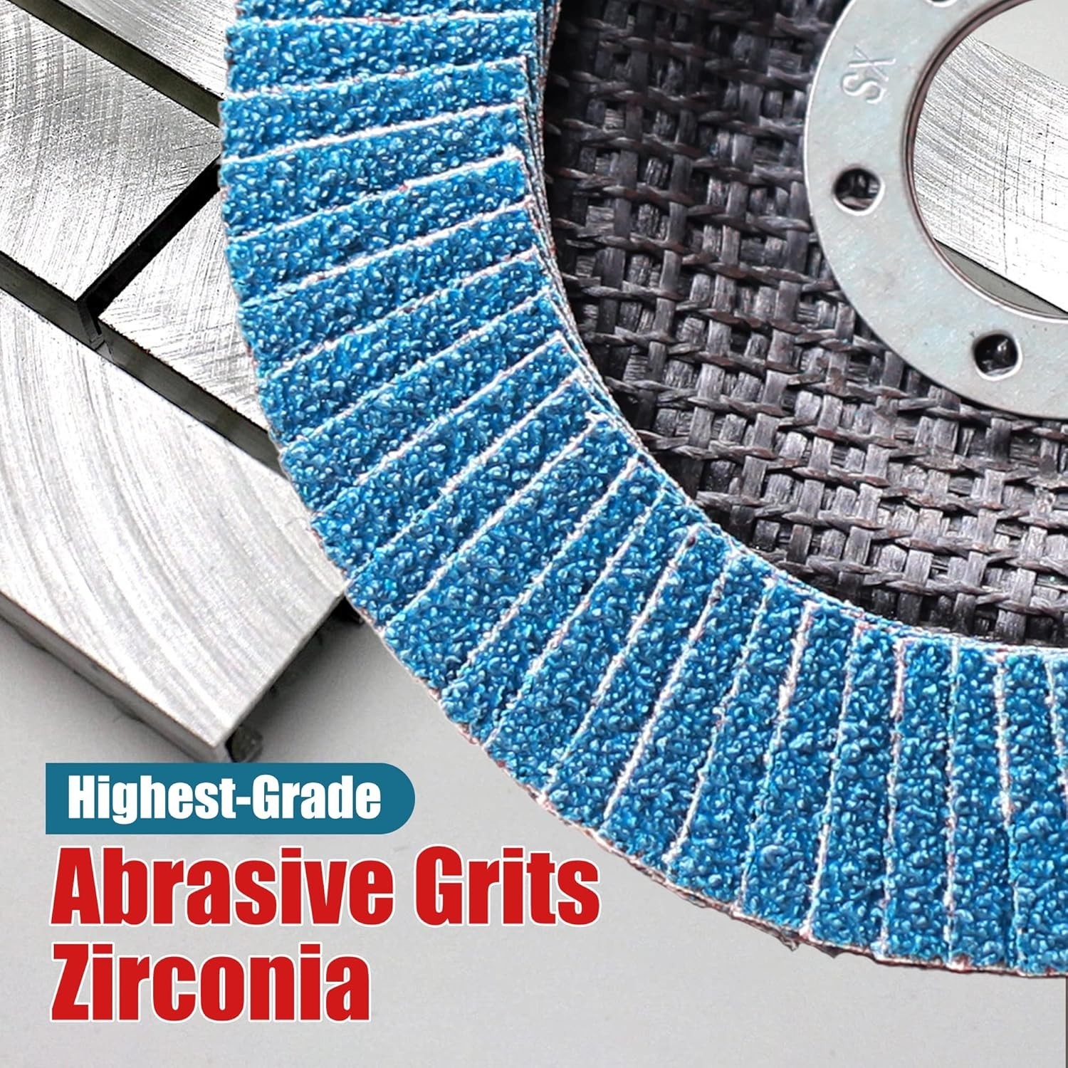 Durable Type 29 Flap Disc, 4 1/2 Inch, 10 PCS for Angle Grinders with 13,300 RPM