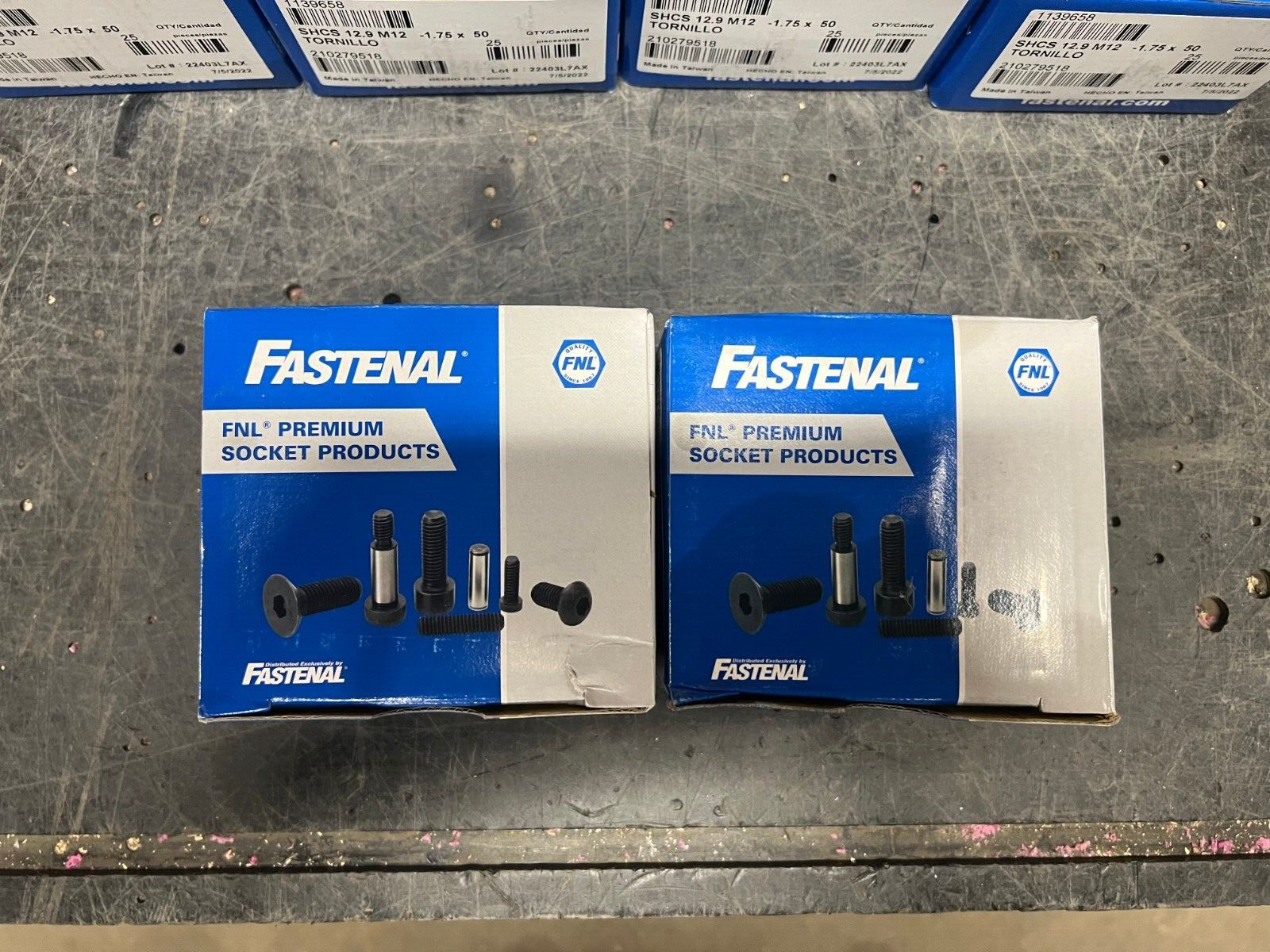 Qty. 50 FASTENAL 1139658 Steel Socket Cap Screw SHCS M12-1.75X50 – New in Box
