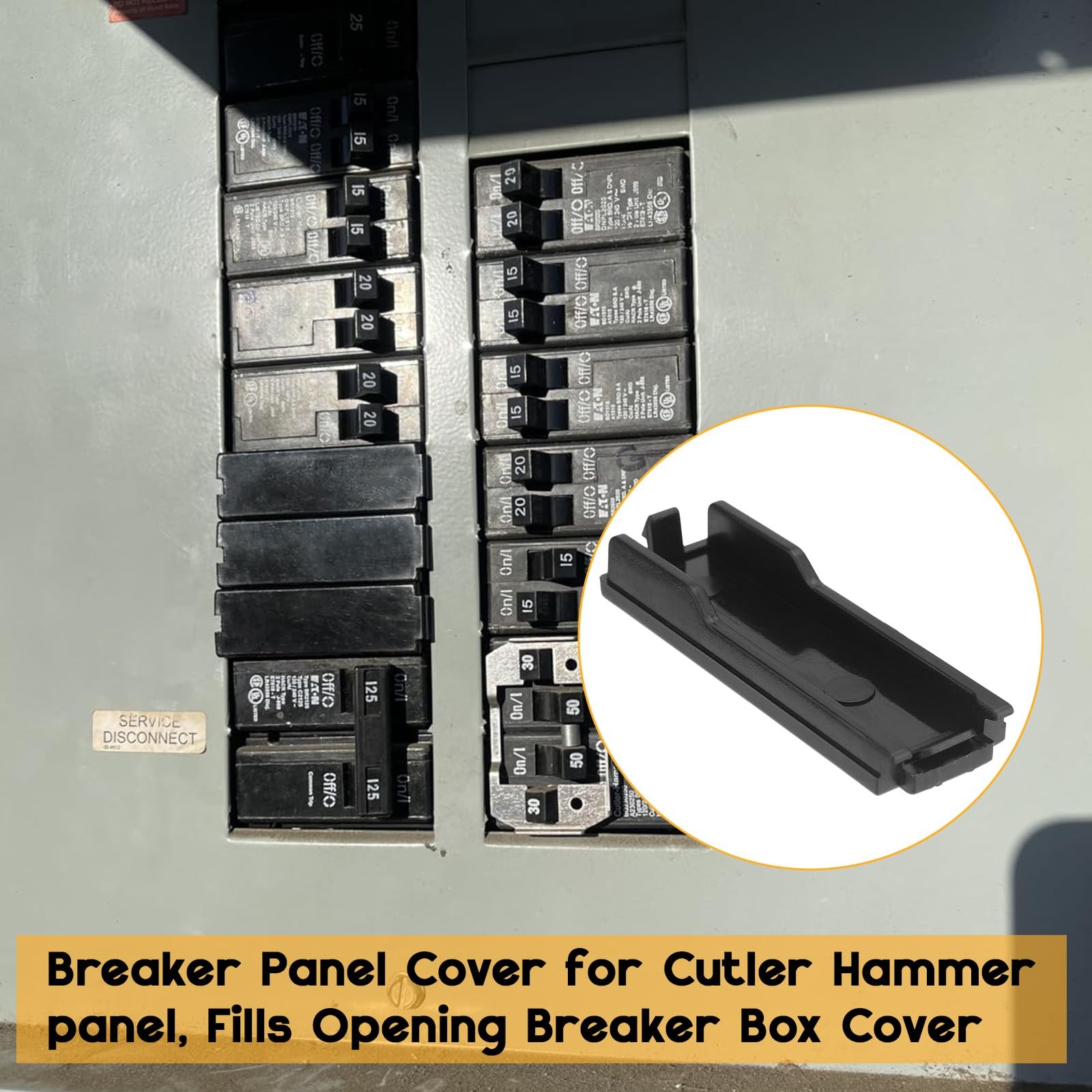 Circuit Breaker Filler Plate for Eaton Cutler Hammer Panel CHFPP 10 Pack