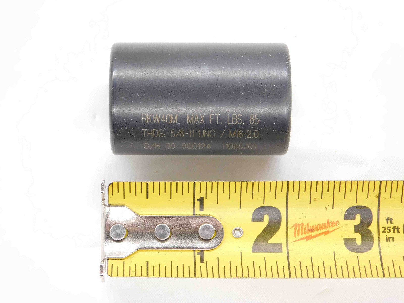 RKW40M SOCKET WRENCH ADAPTER FOR ISO-B CAT40 / BT40 RETENTION KNOBS PULL STUDS