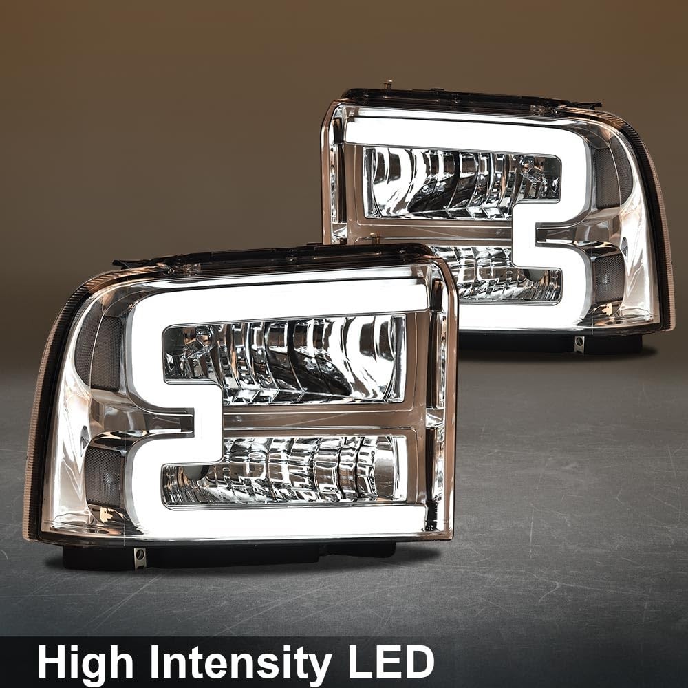 LED Headlights Fit 2005-2007 Ford F250 F350 F450 F550 Super Duty
