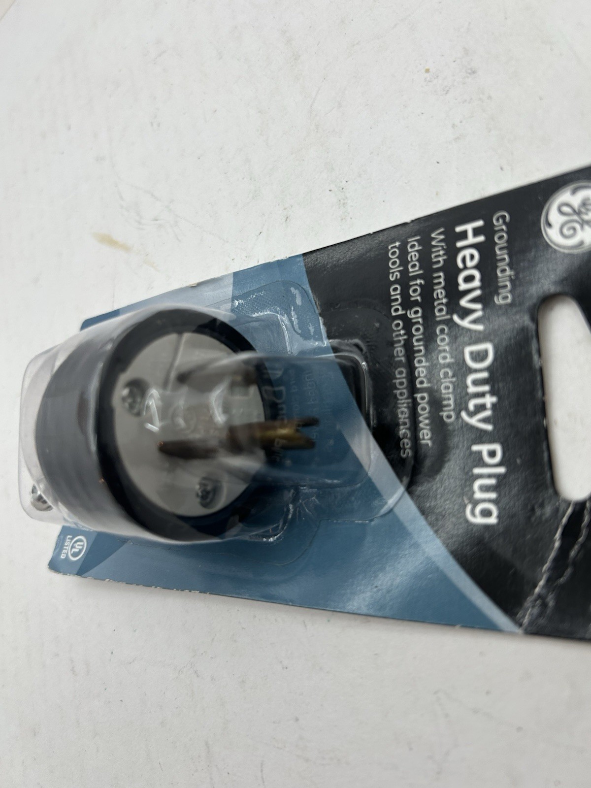 GE Grounding Heavy Duty Plug 15A/125VAC MAX 1875W MAX 52146
