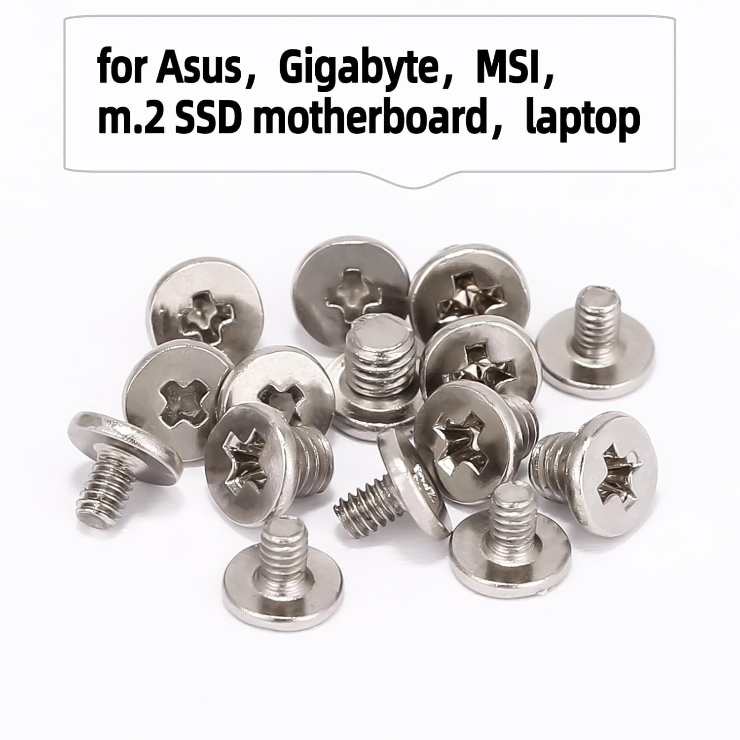 New 46PCS NVME M.2 SSD Mounting Screws M.2 SSD Screw Kit for Asus gigabyte