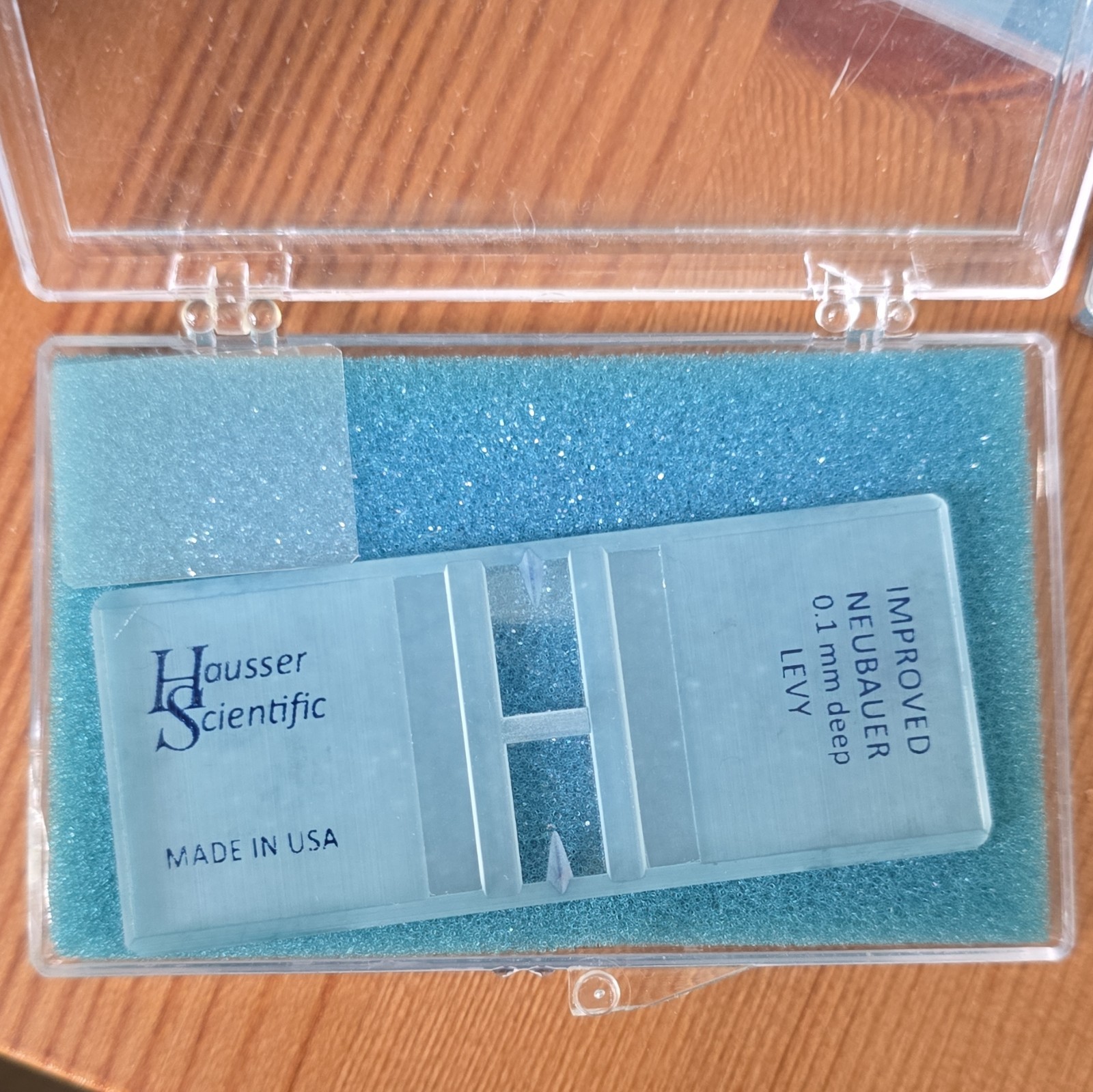 Hemocytometer Counting Chamber with Cover Slip, Case And Tally Counter