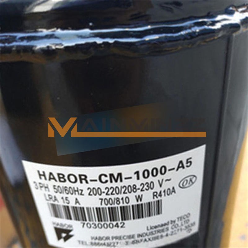 ONE NEW HABOR-CM-1000-A5 Refrigeration compressor 3PH 50/60Hz 200-220/208-230V