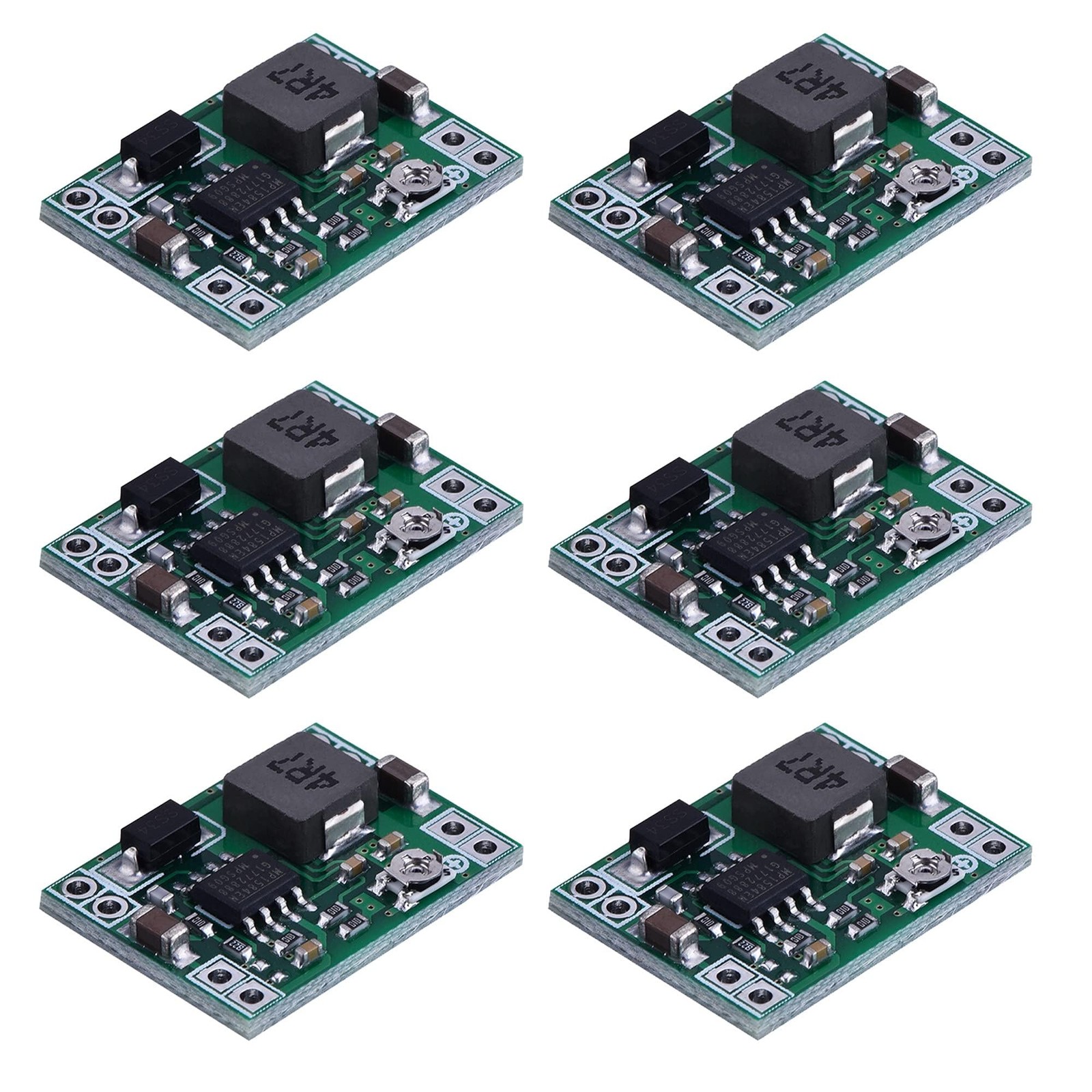 Mini MP1584EN DC-DC Buck Converter Adjustable Module 24V to 12V 9V 5V 3V 6 Pack