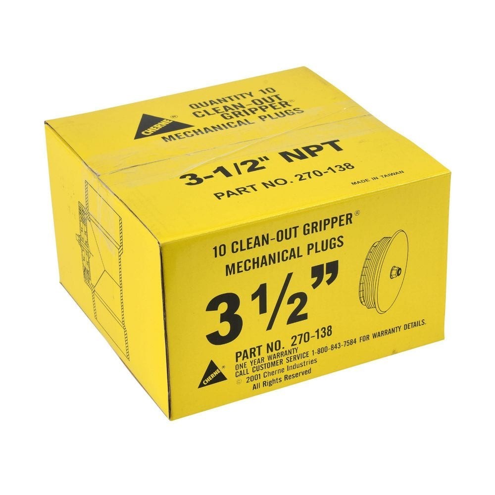 Gripper 3-1/2 In. ABS Mechanical Cleanout Plug