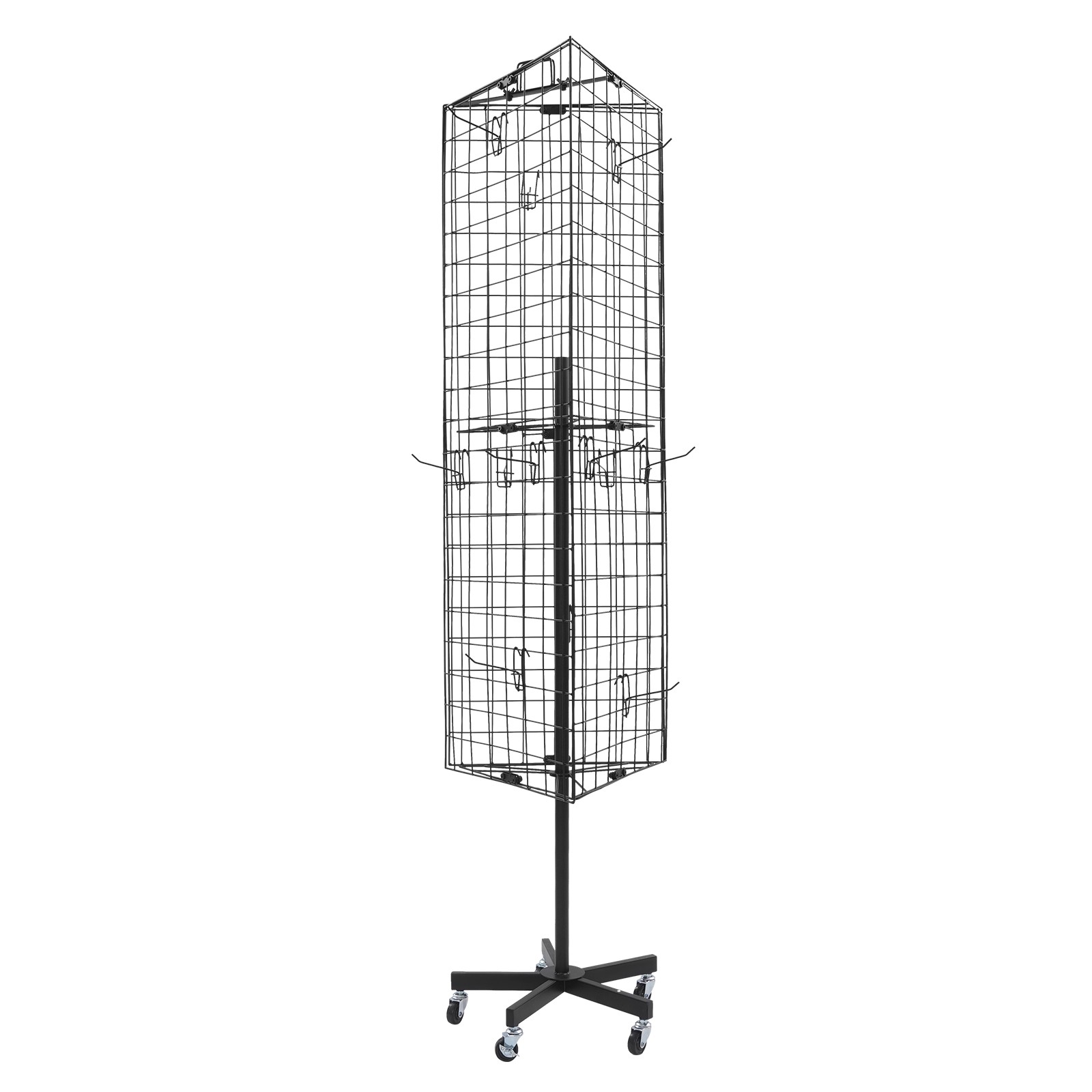 Triangular Grid Panel Display Stand Floor Standing Gridwall Display Stand