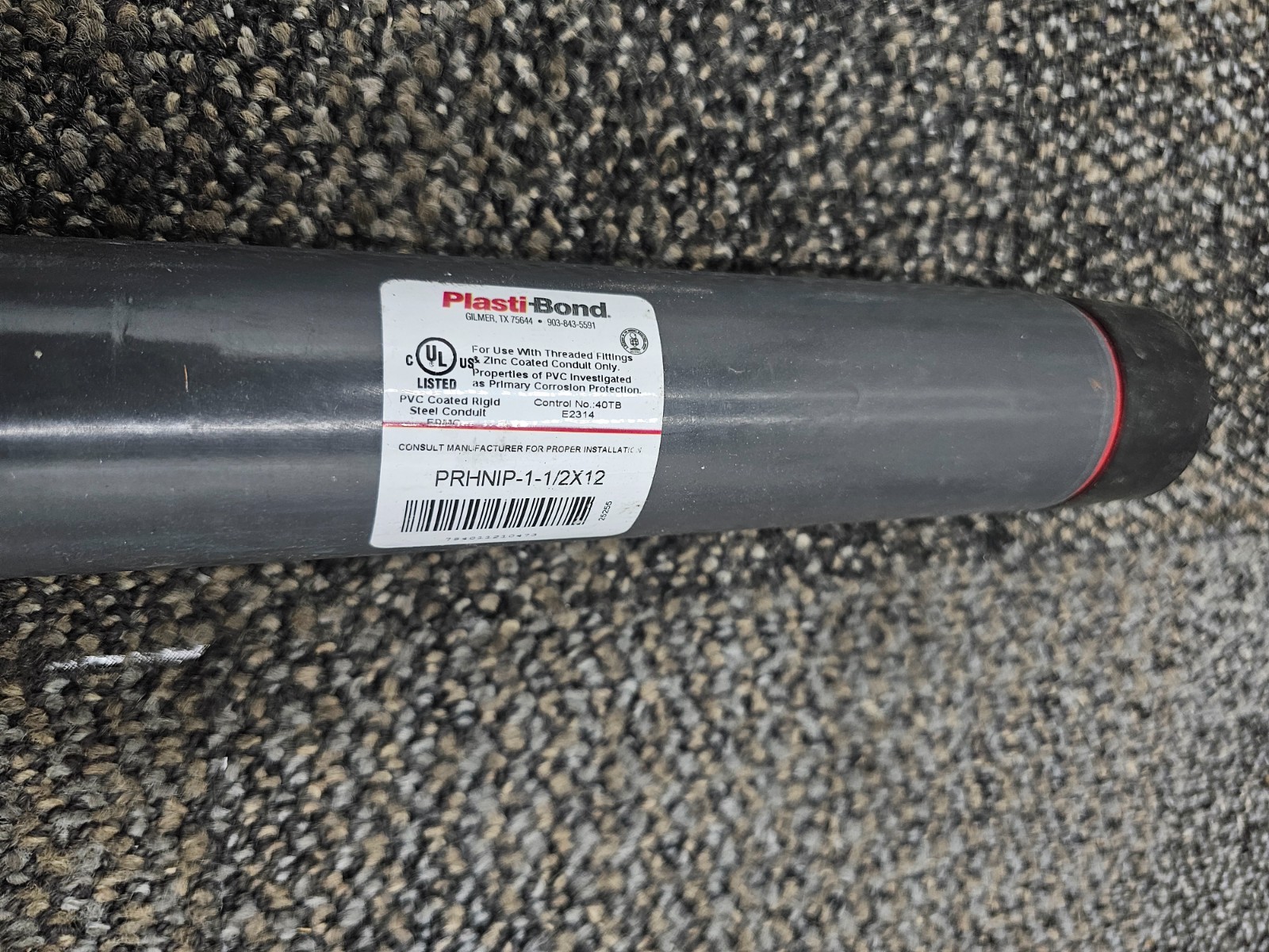 Robroy Plasti-Bond PRHNIP-1-1/2X12 PVC Coated Rigid Conduit Nipple