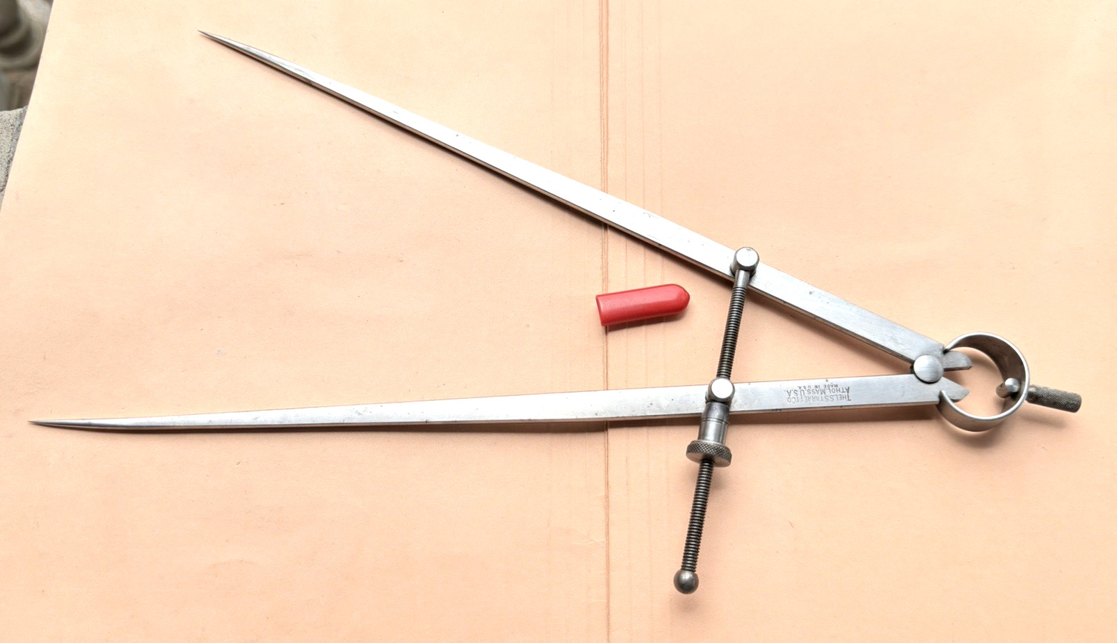 STARRETT No. 83B-12 Spring-Type Dividers W/Flat Legs; 12.0” Size & Capacity.USA