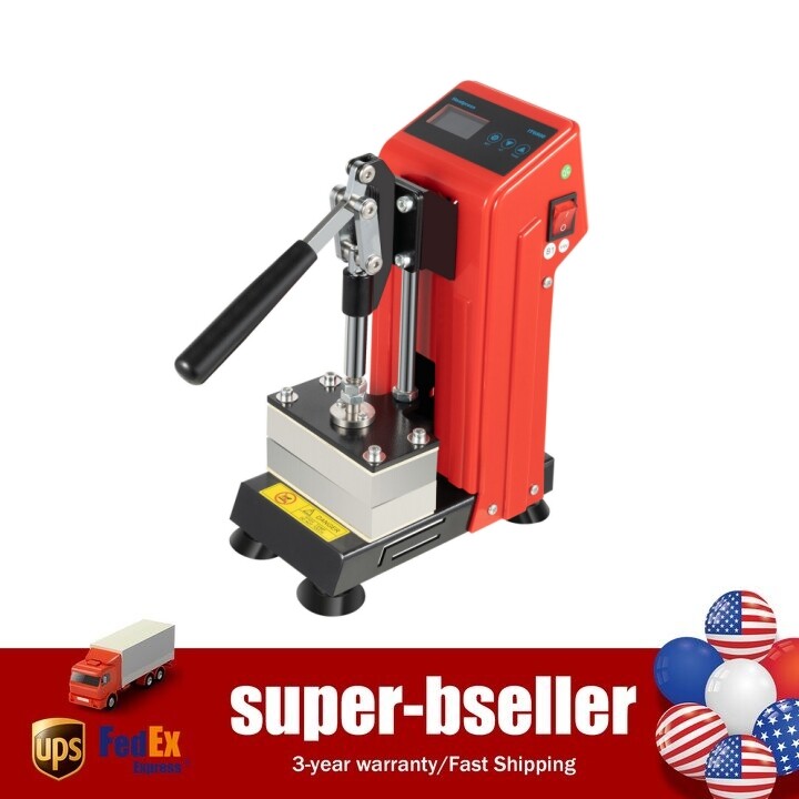 900W Heat Press Machine Mini Manual Heat Presser Heavy Duty Hot Press Stamping