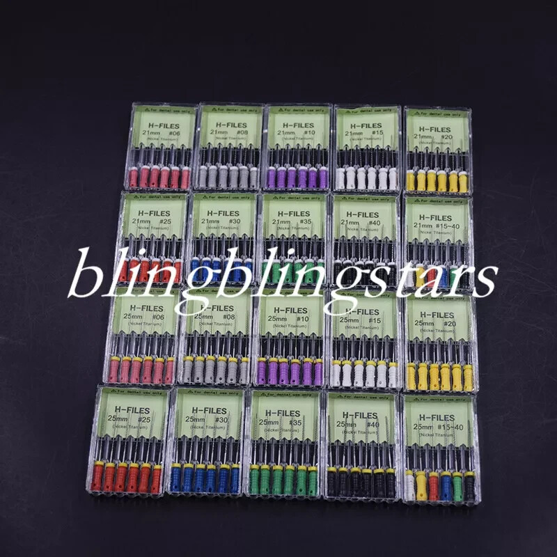 Dental Endodontic Endo Niti Nickel Titanium Root Canal File H-FILES 21/25/31mm