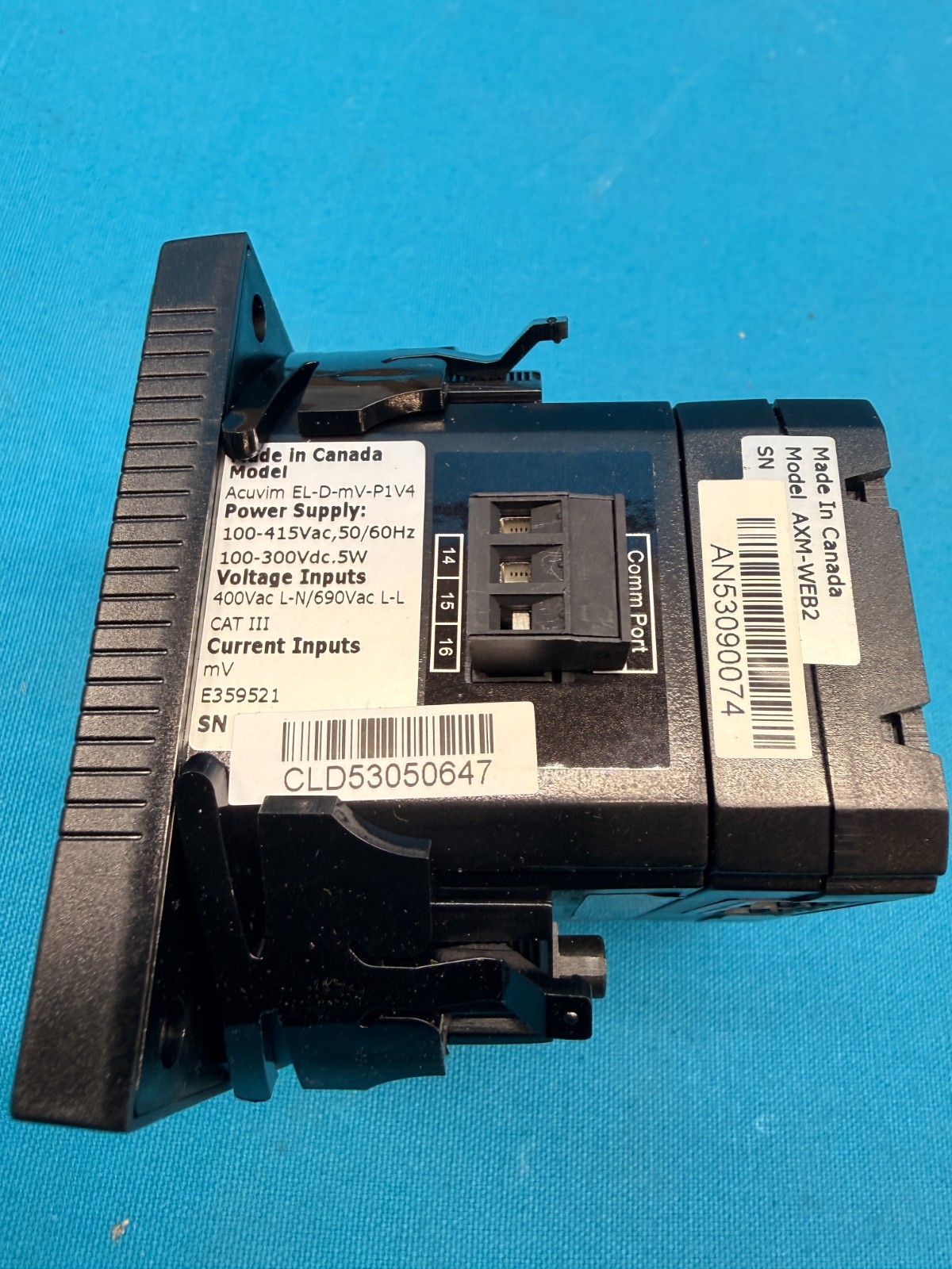 Accuenergy Acuvim Multifunction Power Meter EL-D-mV-P1V4 w/AXM-WEB2 Accuenergy