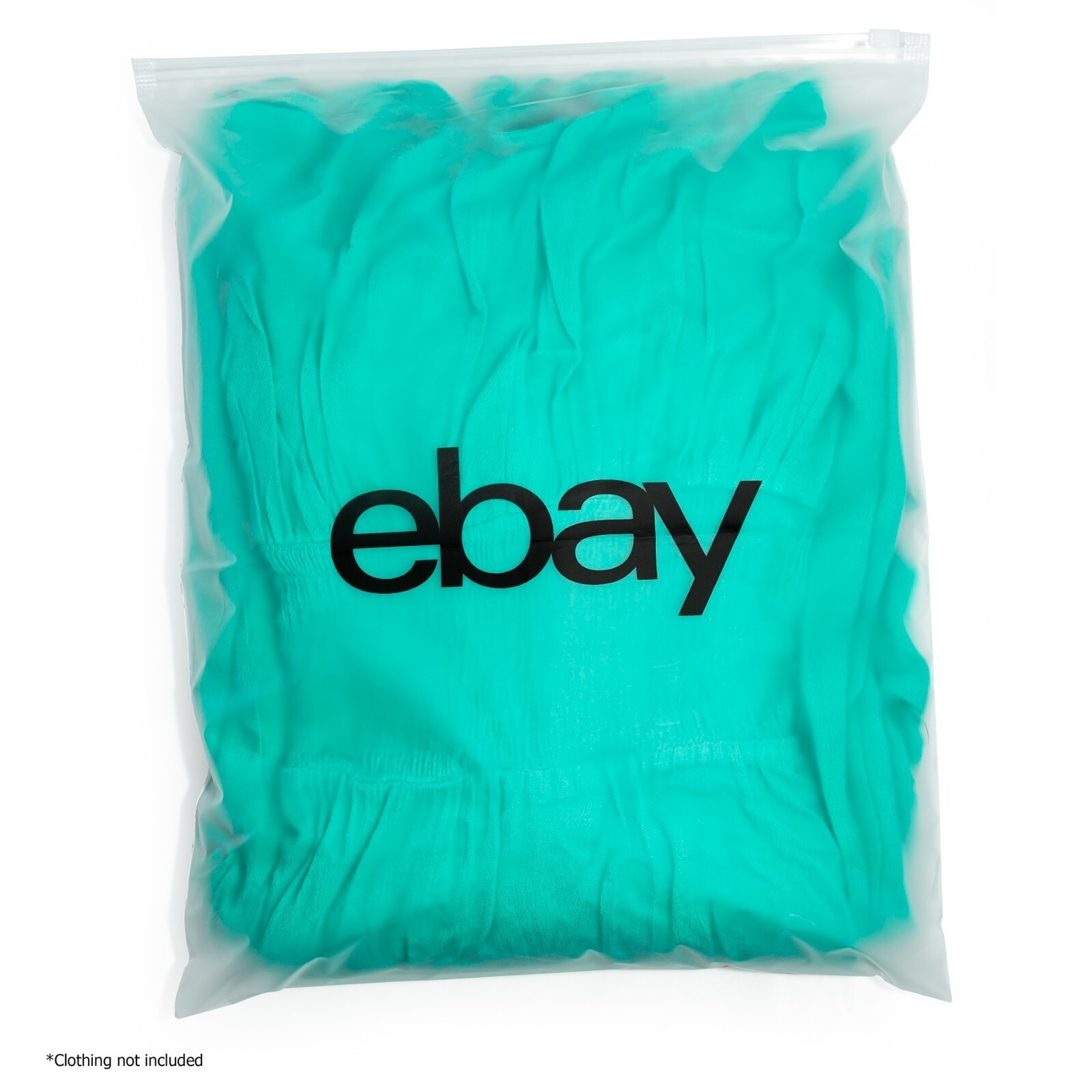 Lot of 50 Frosted Zipper Clothing Bag, Mailing Shipping, 12″ x 15″