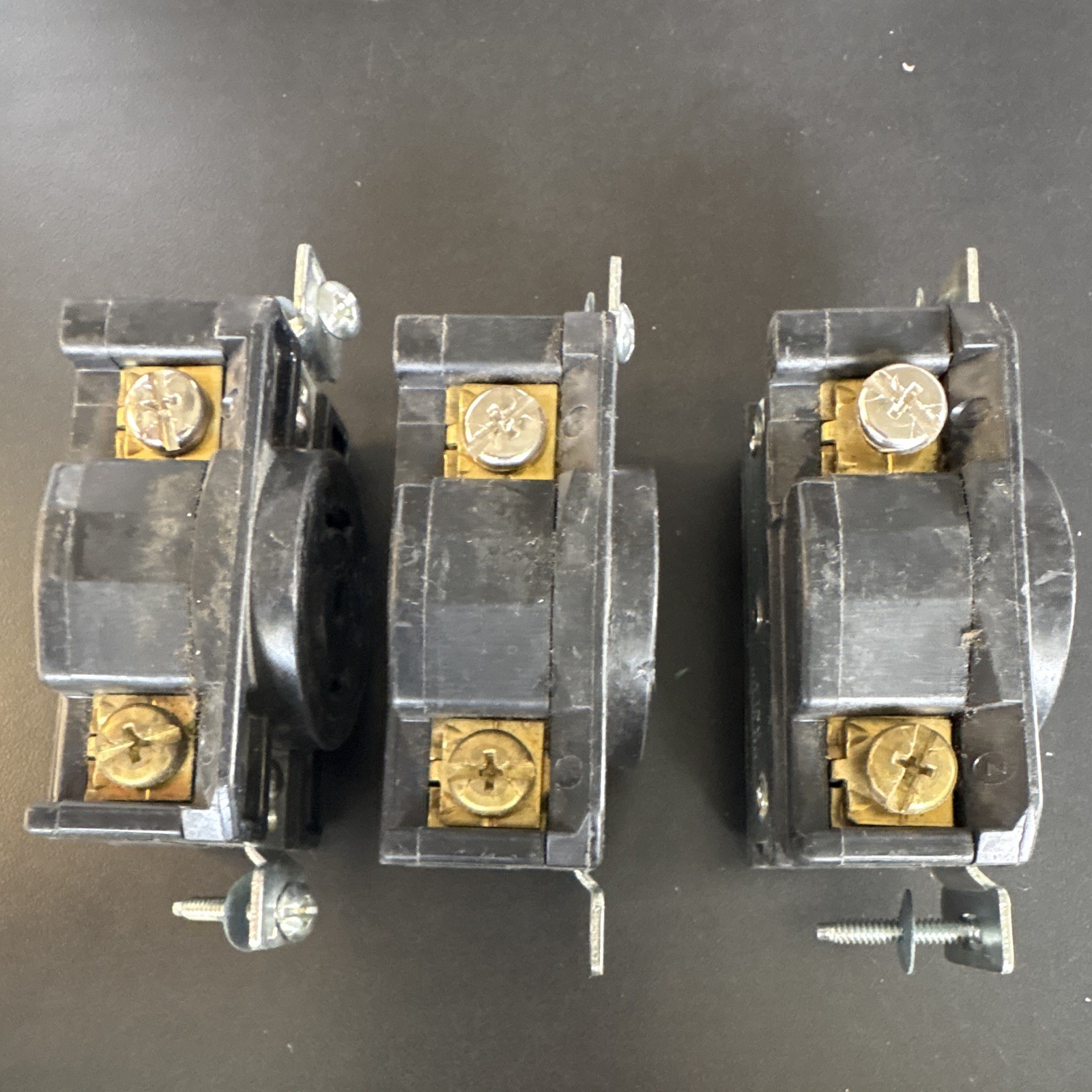 Lot of 3 Cooper Hart-Lock L21-20R Twist Lock Receptacles 20A 120/208V 3 Phase