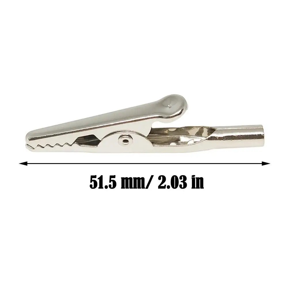 10/20/50Pcs 51mm Stainless Steel Alligator Clips