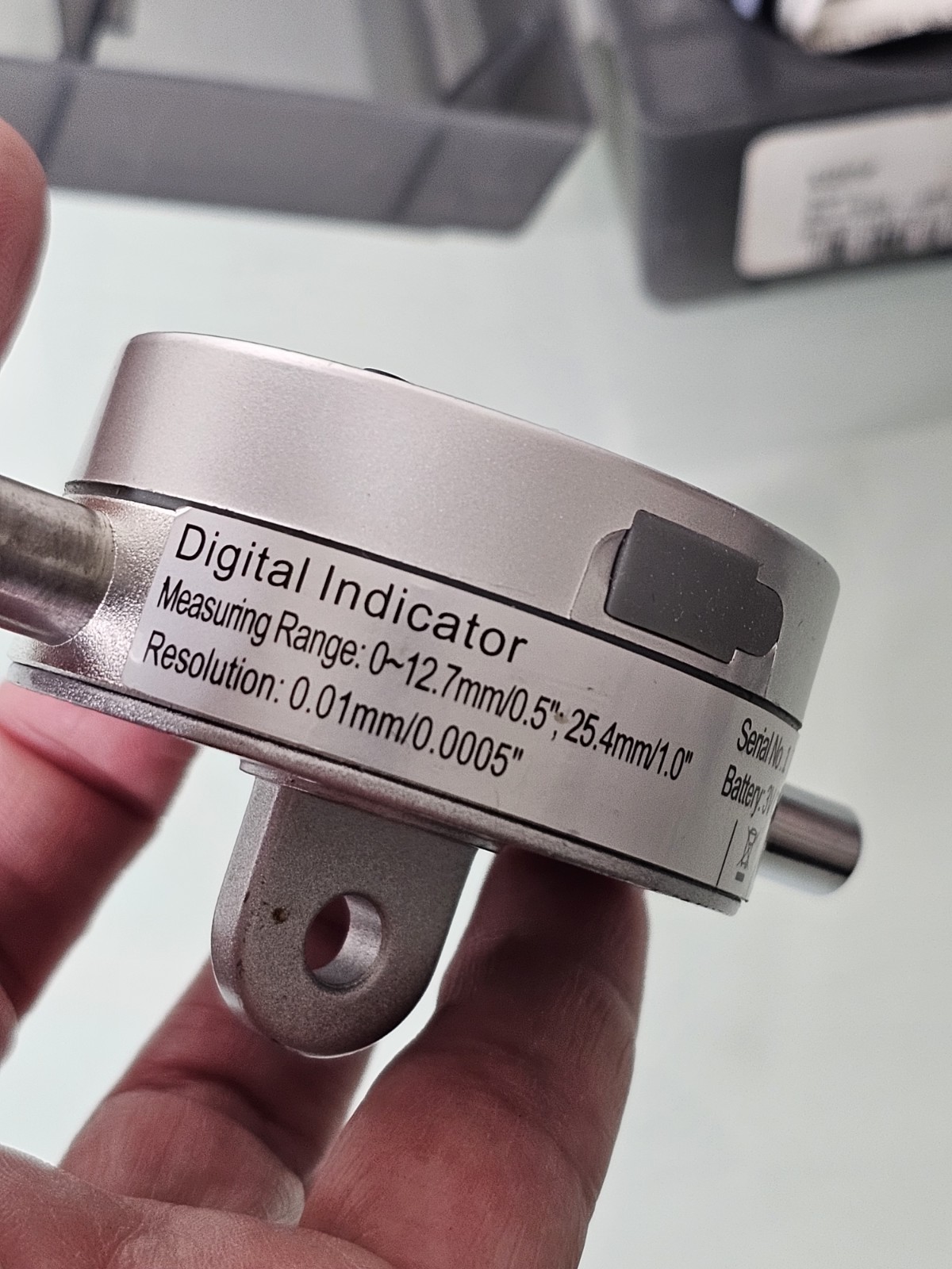 Fowler Digital Indicator Measuring Range: 0~12.7mm/0.5″, 25.4mm/1.0″