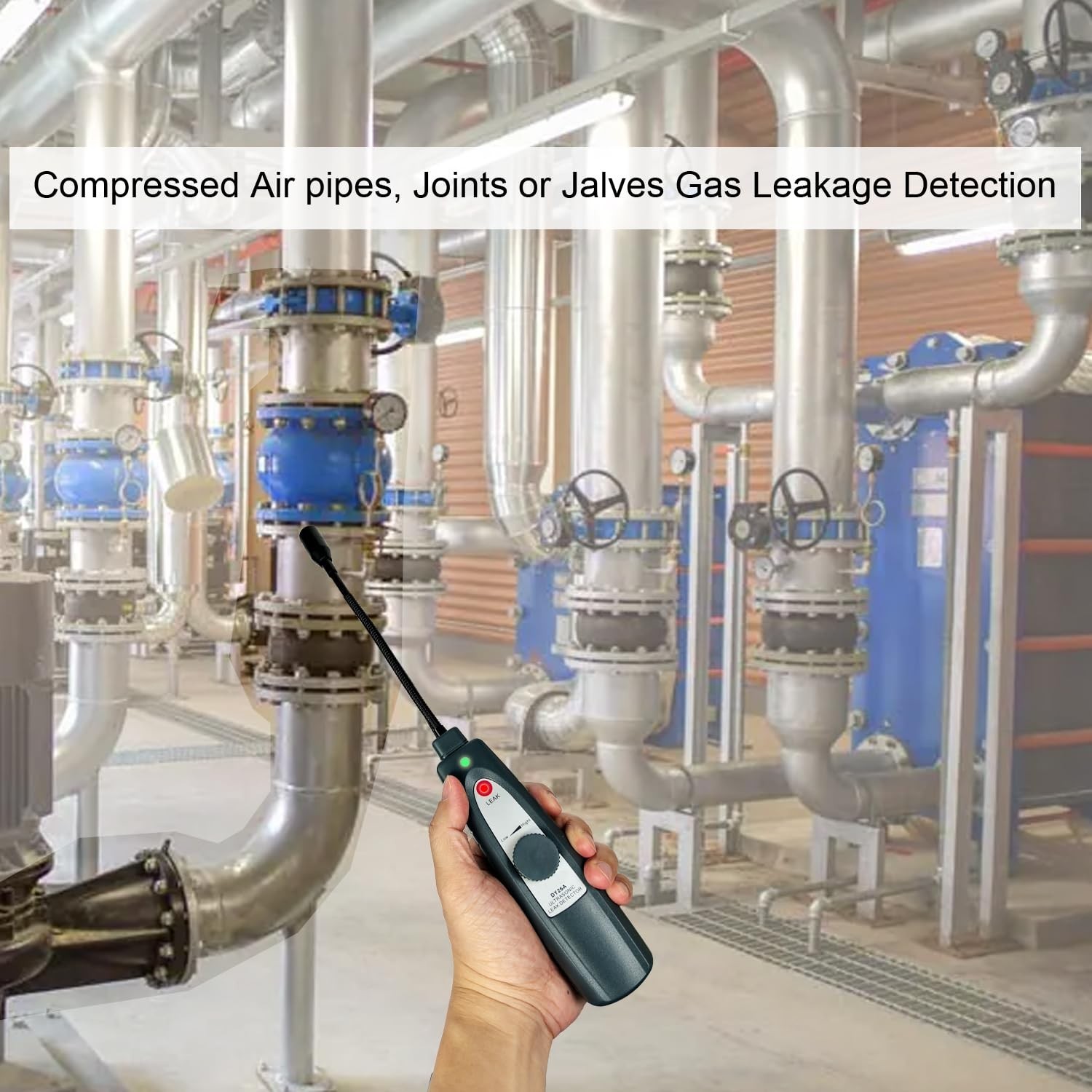 Ultrasonic Leak Detector for Hvac/Automotive/Industrial Use | 38-42Khz Frequency