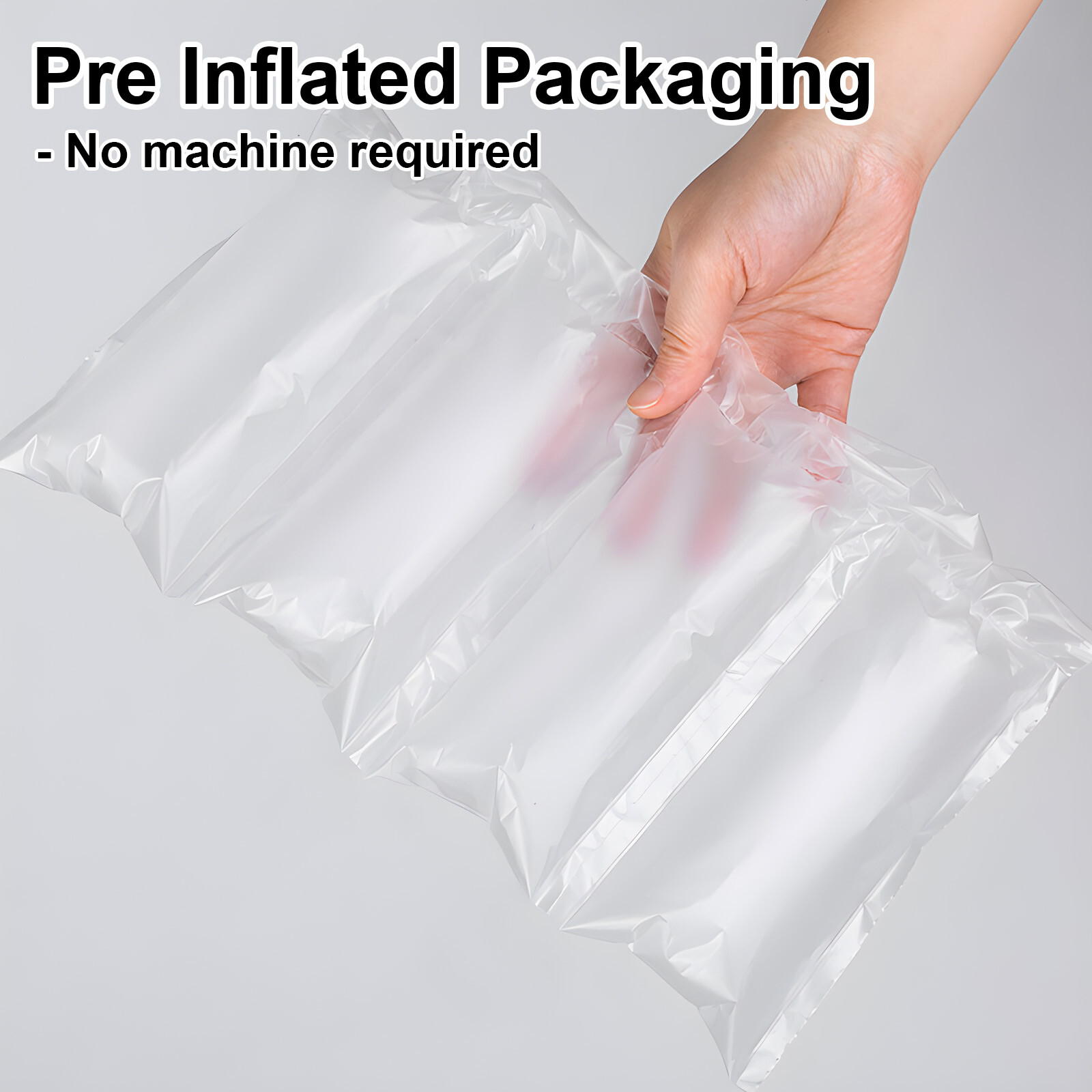 170 Count 4×8″ Prefilled Air Pillows 20 Gallon Void Fill Packing Bubble Cushion
