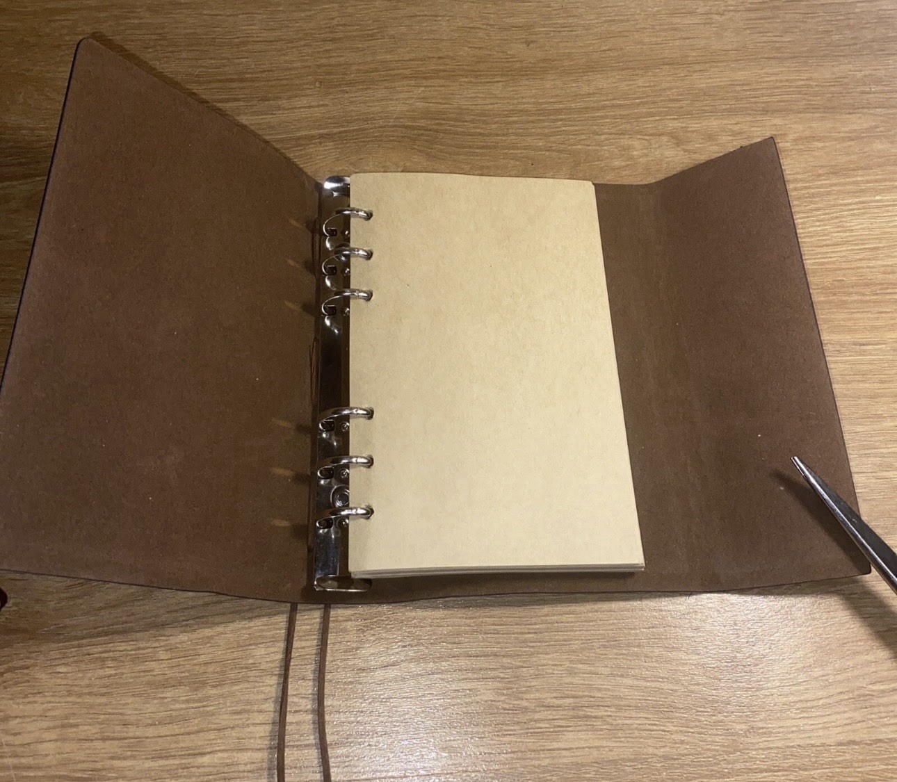 VTG PU Leather Writing Journal Notebook 7″ Blue Nautical Embossed Spiral 79 Pgs