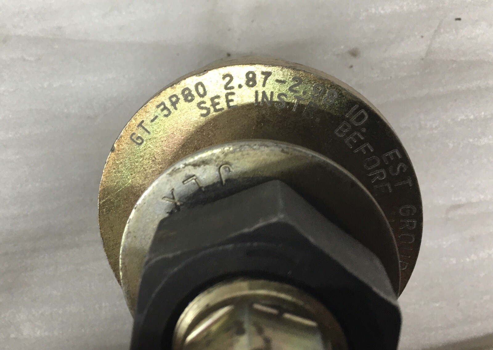 Griptight – GT3P80 – Hydro High Pressure TEST PLUG – 2.87-2.98 – w/ Instructions