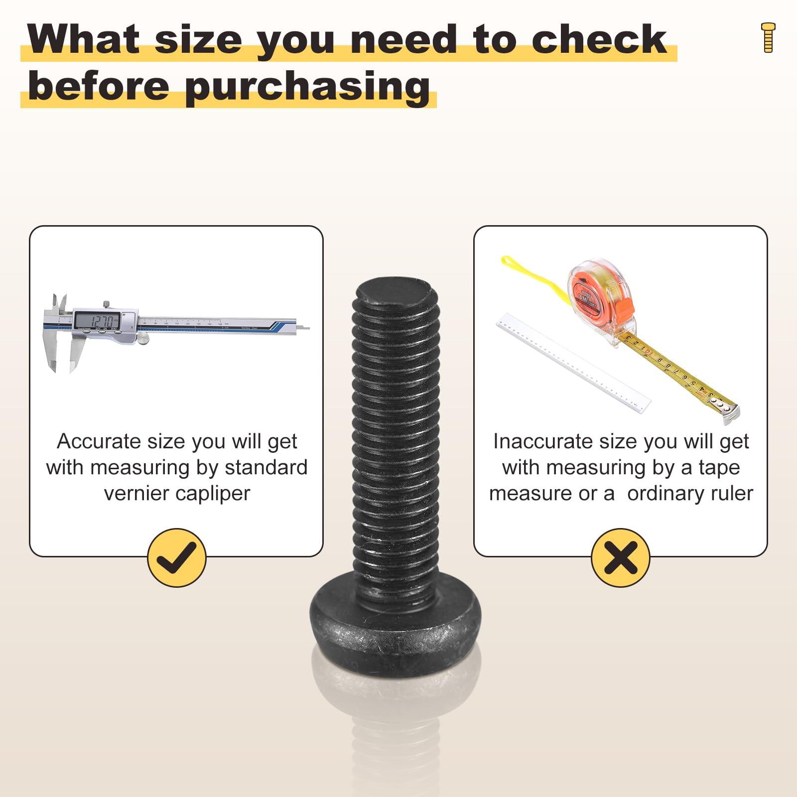 Pan Head Torx Security Screws Bolts (M8-1.25x30mm) 12Pcs, Button Torx Head Ma…