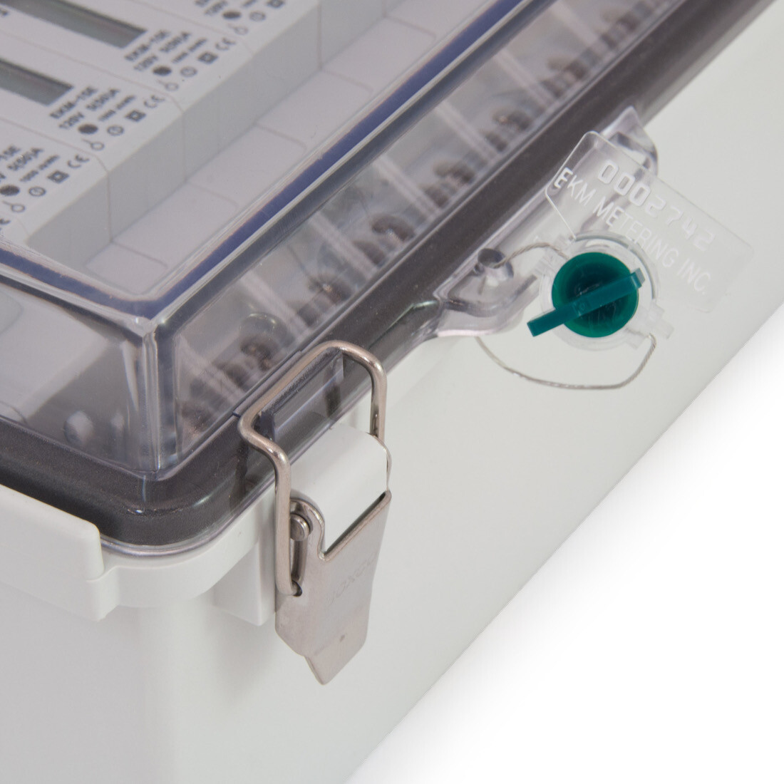 EKM UL Watertight Enclosure Hinged Latching Lid Plastic DIN Rail Mount #71