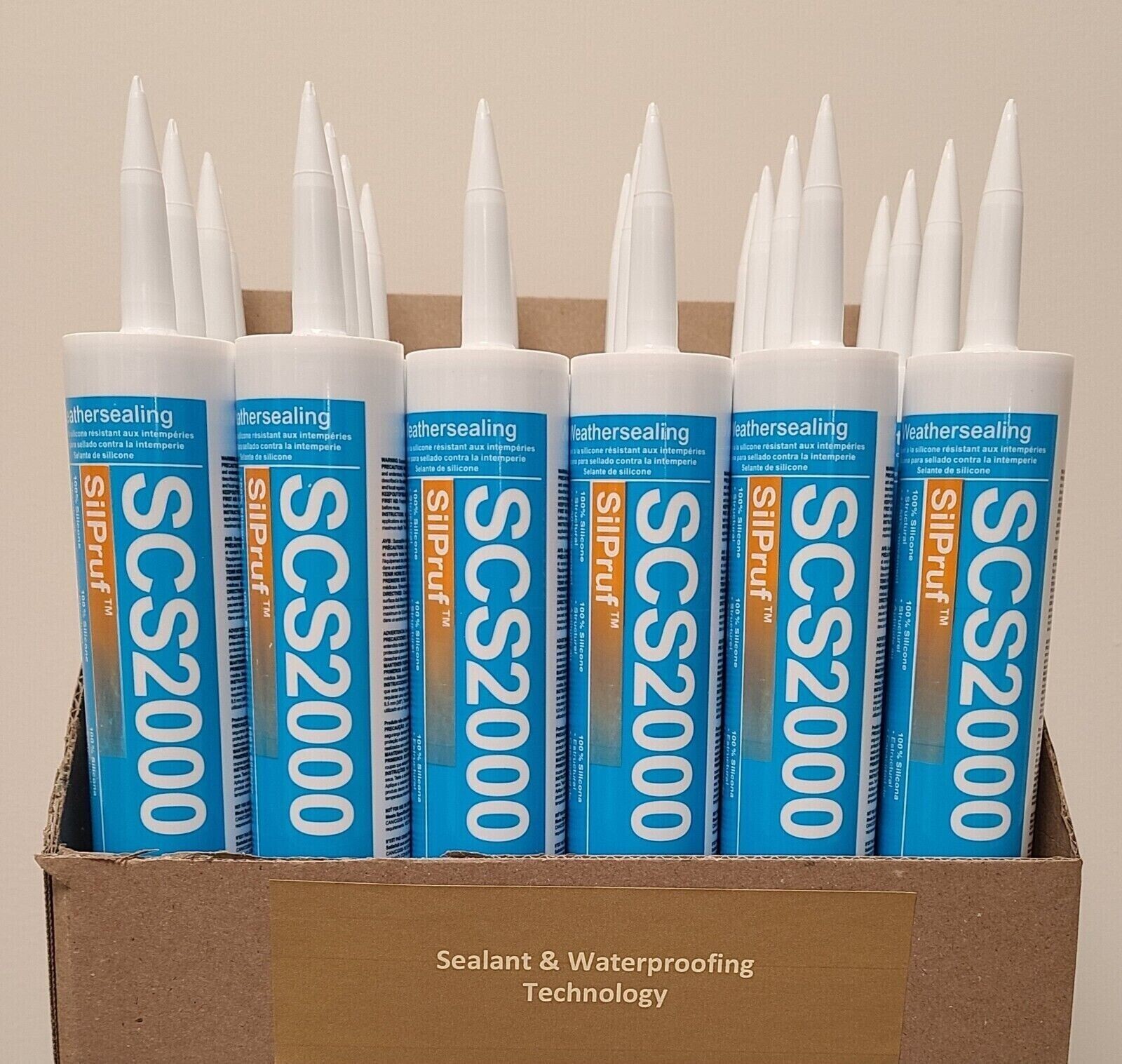 (12 PACK) GE SCS2009 – Silpruf, Limestone color, 10.1 Fl Oz Cartridge