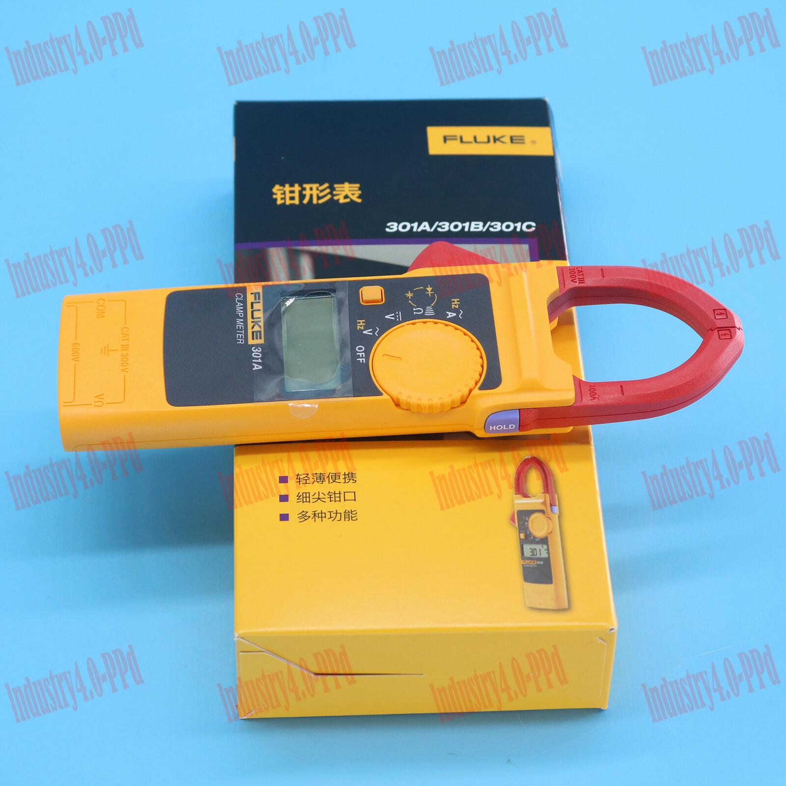 1pcs New AC Digital Clamp Meter Voltage Tester Multitester Fluke 301A Free Ship