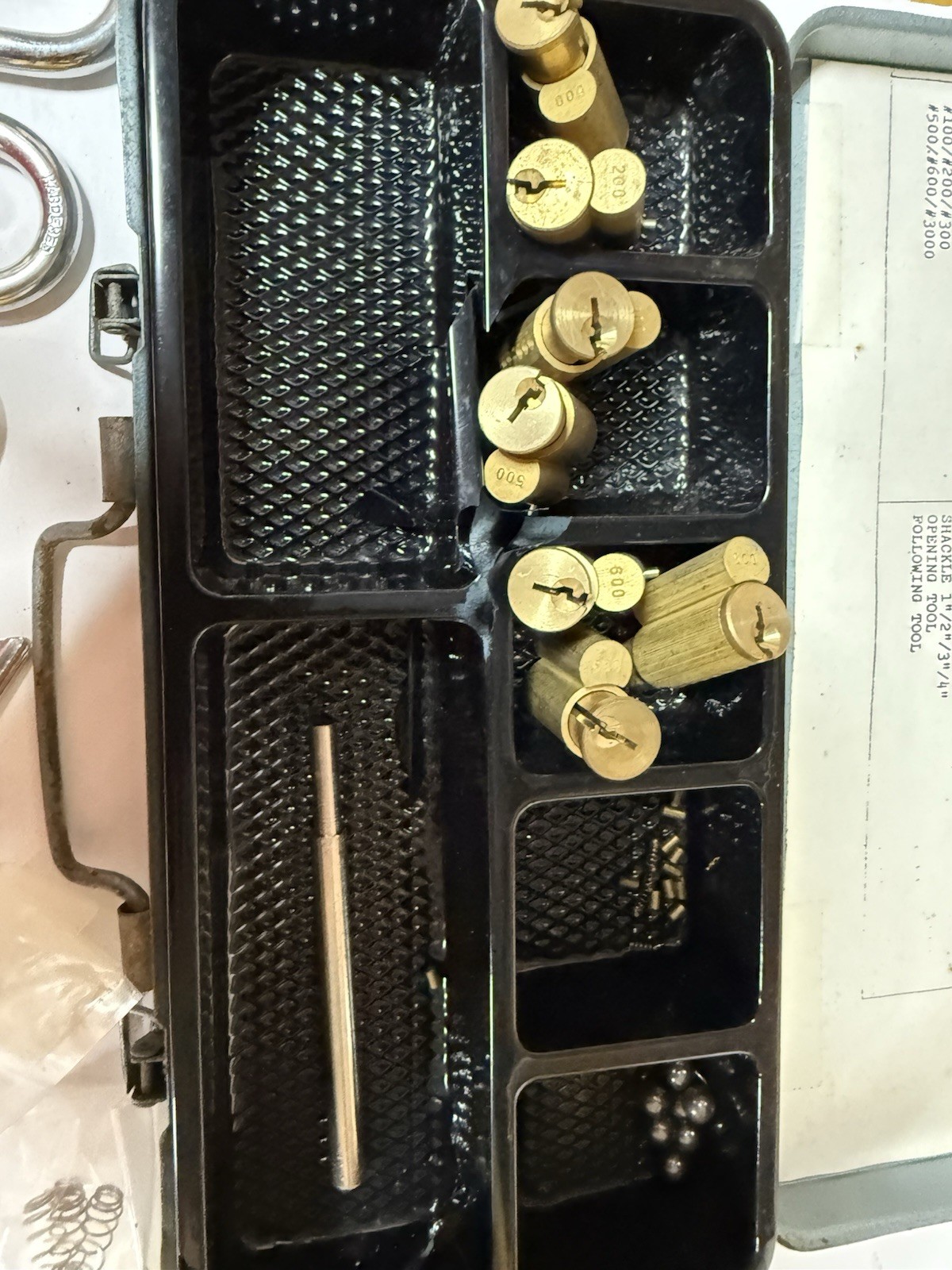 ABUS Rekeyable Brass Padlock Parts Kit OB Re-Key Pinning Kit