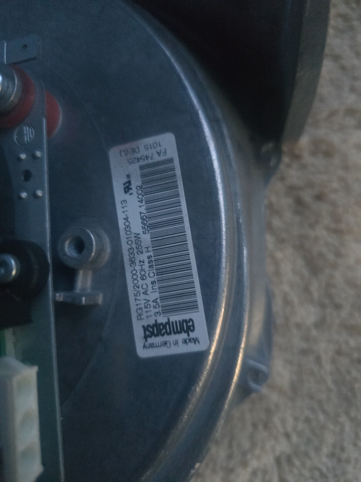 ebm-papst EC Centrifugal Blower Fan