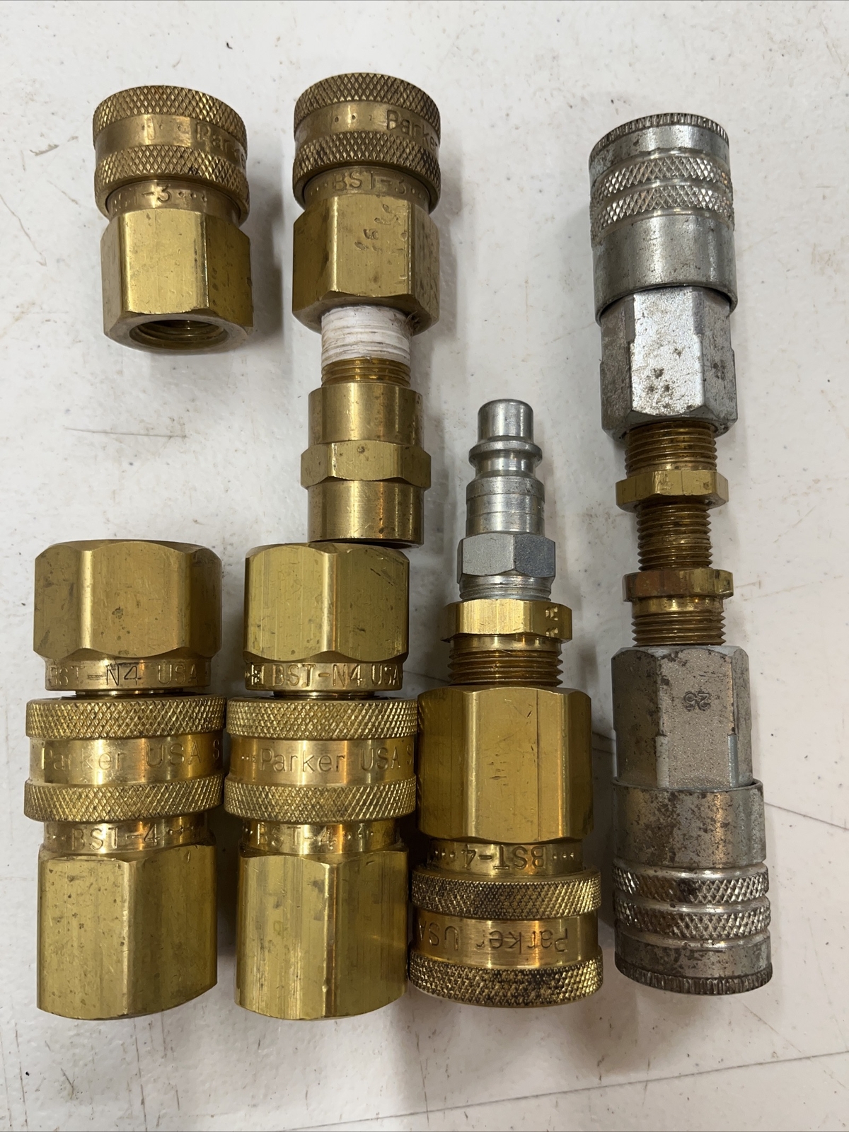 Untested Parker High Flow Quick Coupling Brass 3-BST4 2-btsn4 2-bst Unbrand A36