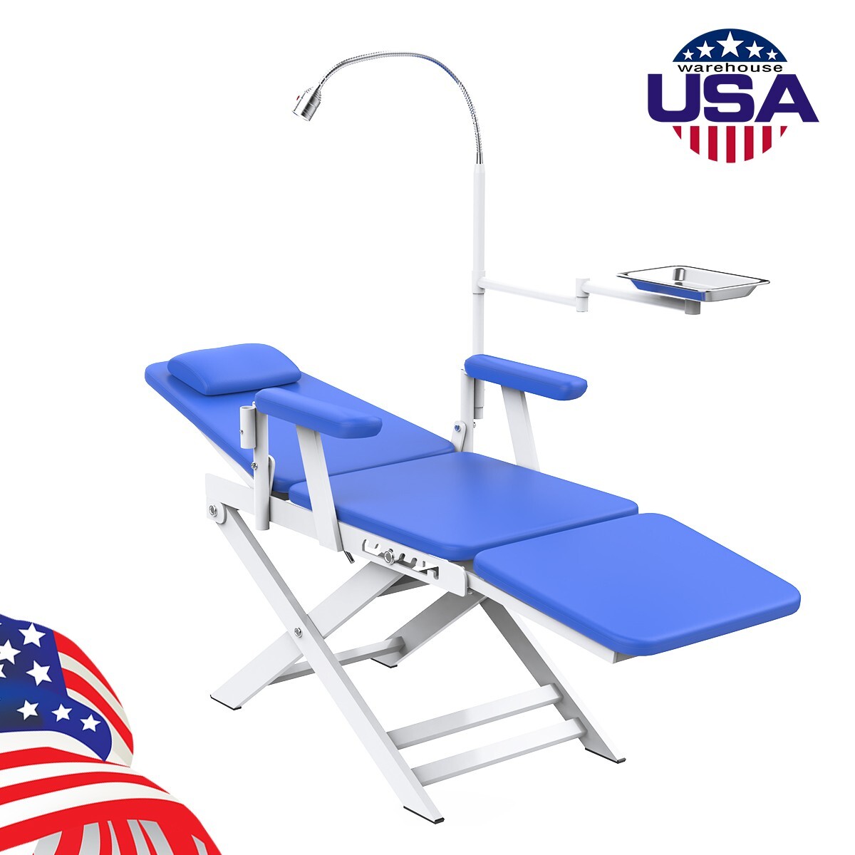 Unidad de entrega móvil dental portátil Caja rodante de succión Compresor/Silla