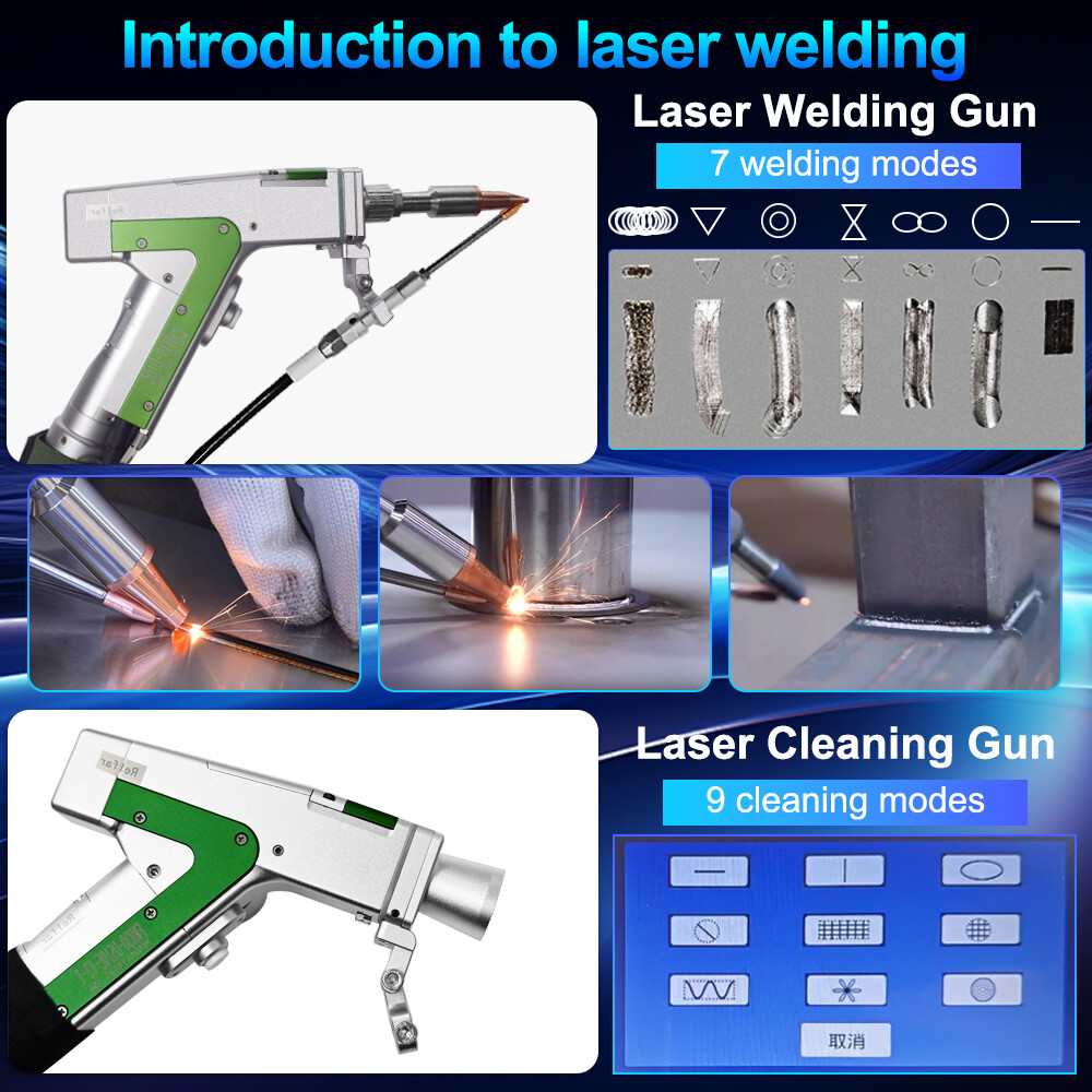 2000W Raycus 4 in 1 Combo Handheld Laser Welder Metal Cutting Cleaning Machine