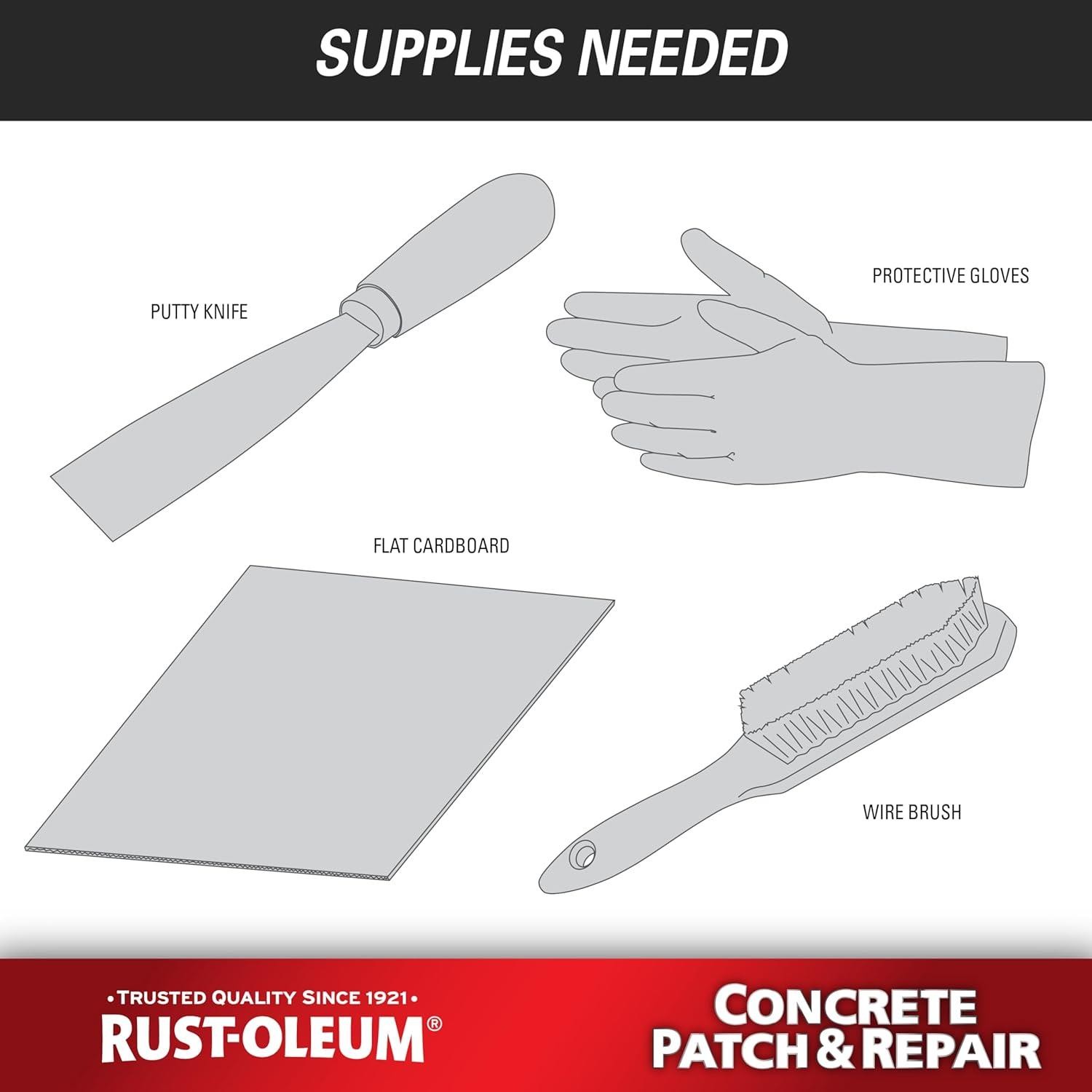 Rust-Oleum Concrete Patch & repair kit, 24oz – 301012