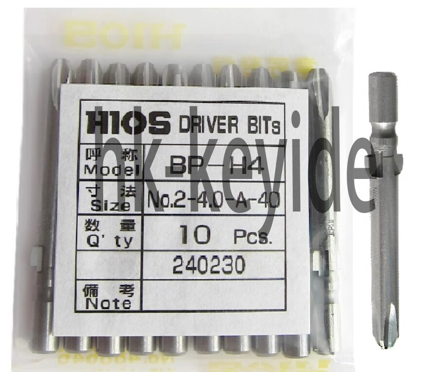 10pcs/pack NEW FIT FOR BP-H4 No.2-4.0-A-40/60/80/100/120/150 electric batch head