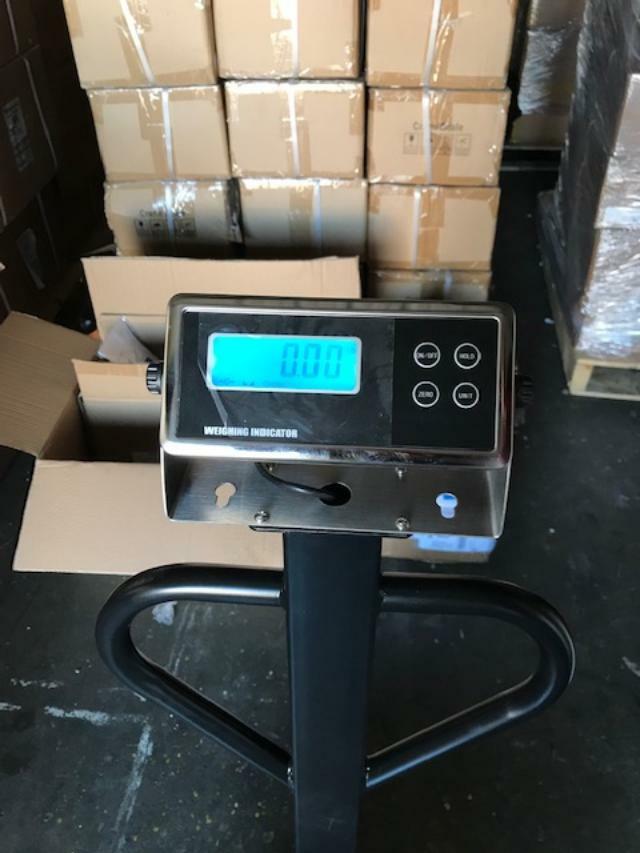 MS-1420 Portable Heavy Duty Shipping Bench Scale 300 lb x 0.01 lb Wheel Handle