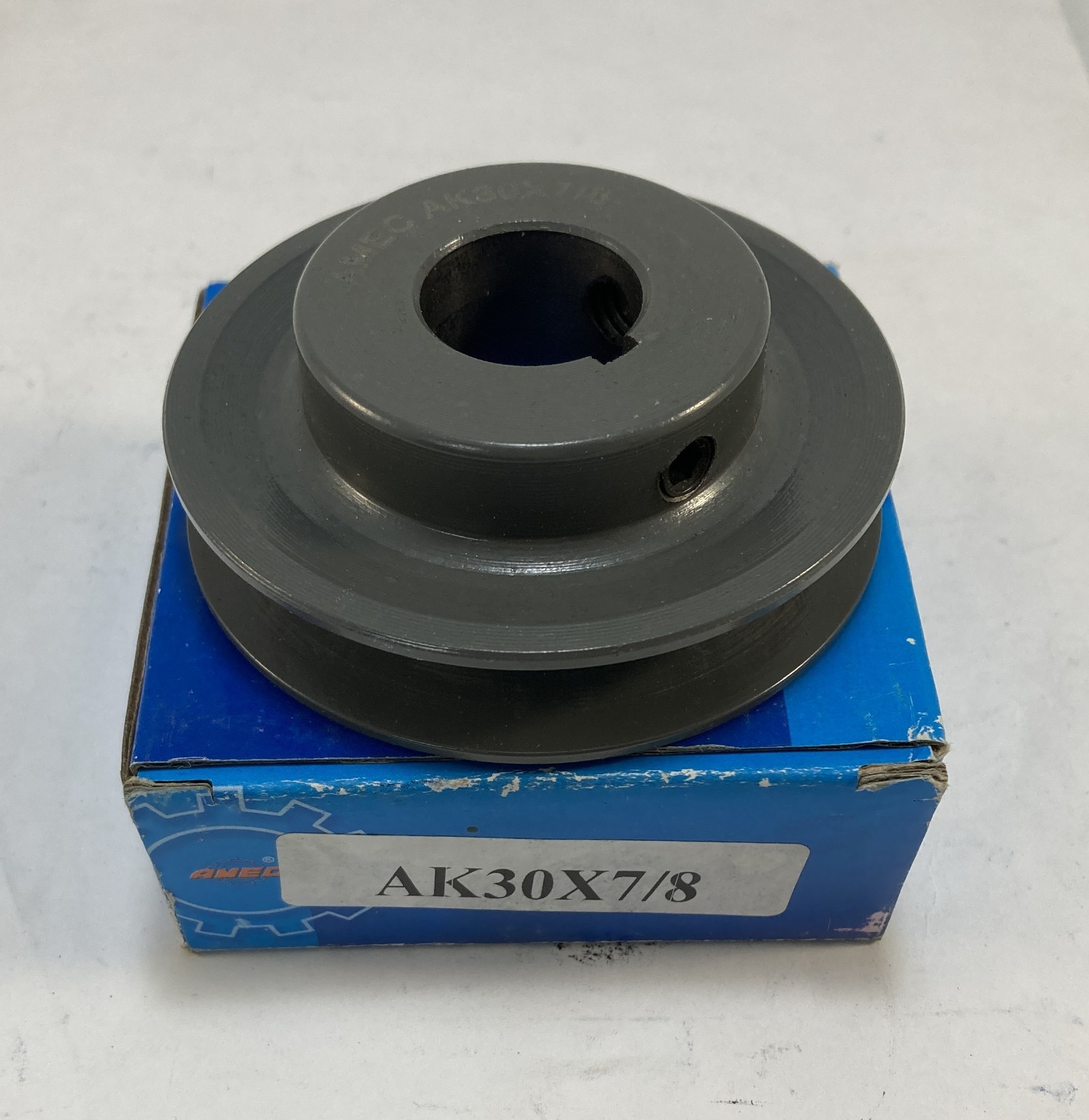 AMEC AK30 x 7/8 Single Groove 3.05″ A Sheave Pulley 7/8″ Bore Keyed Shaft AK3014