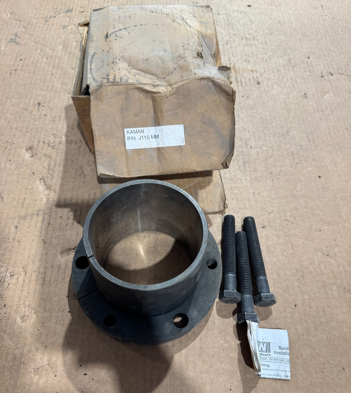 NEW TB WOODS J X 115MM TAPER LOCK BUSHING J 115MM