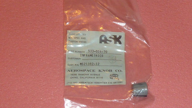 2PCS Aircraft KNOB INFRAMETRICS 0.190 inch MS21382-12 AEROSPACE KNOB 533-014-70