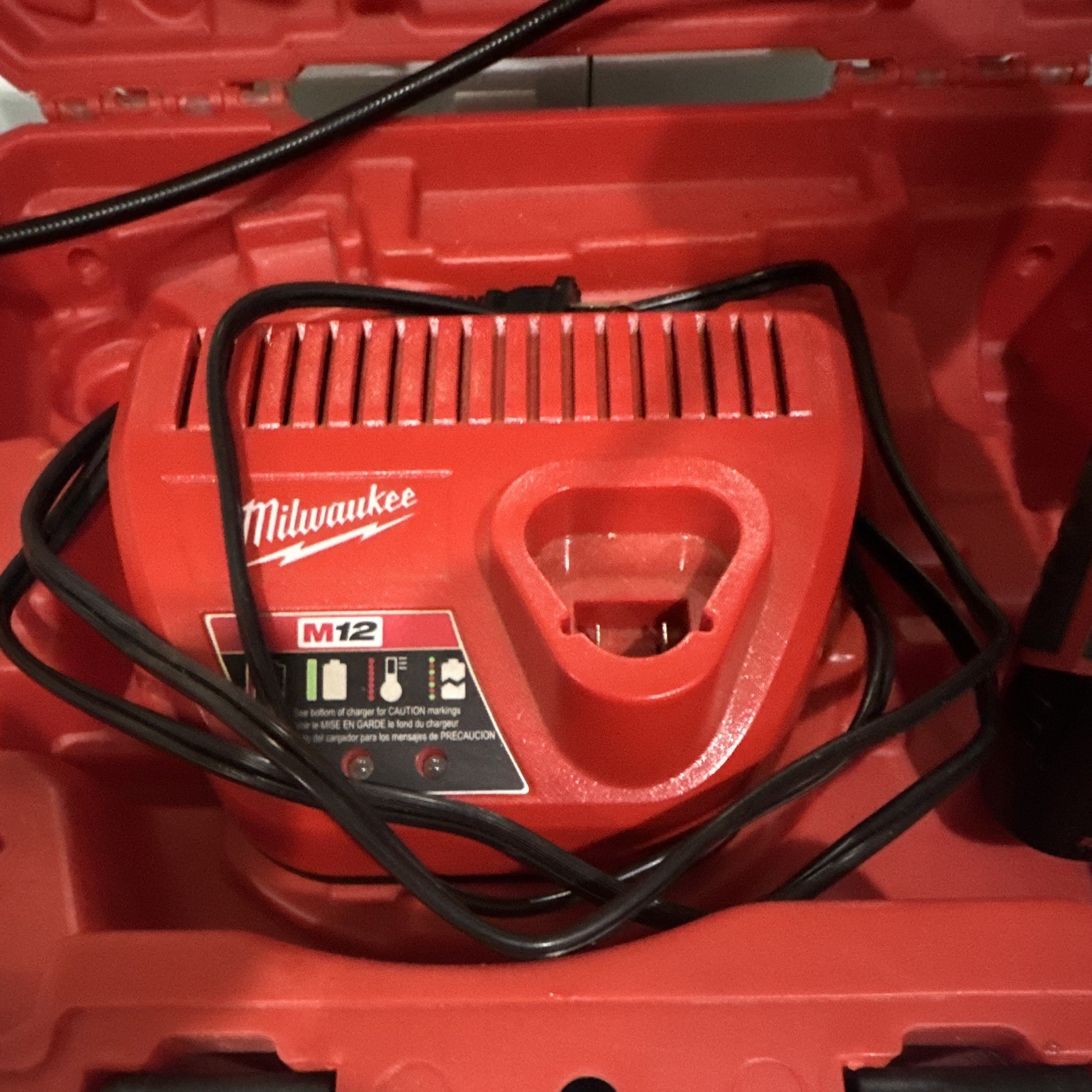 Milwaukee M12 Digital Inspection Camera Kit, Flexible Shaft, LCD, LED, Case