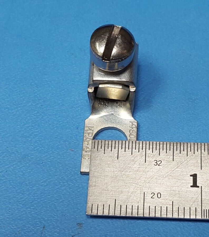 (5 PCS)TERMINAL LUG, KPA-4C, SUPERIOR FUSE& MFG,4 AWG, 1/4″STUD,5940-00-361-5701