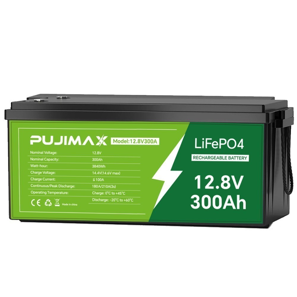 12V 300AH LiFePO4 Lithium Battery 15000+ Deep Cycle BMS for Solar RV Off-grid