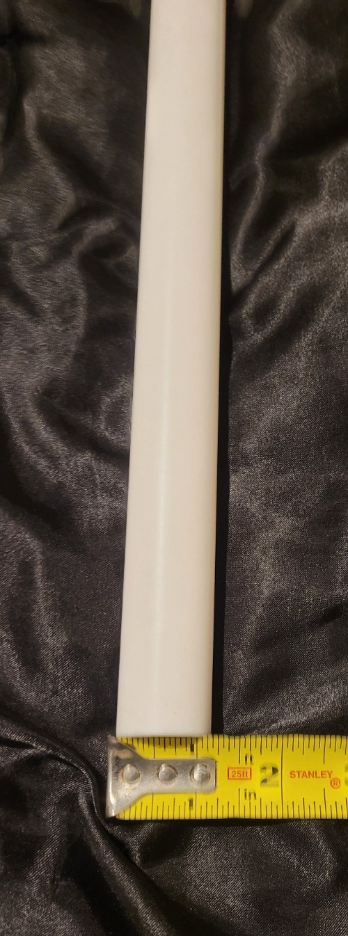 Teflon 1 1/8 Dia Round Stock 12″ long (1.125 X 12.000) INV#W-78